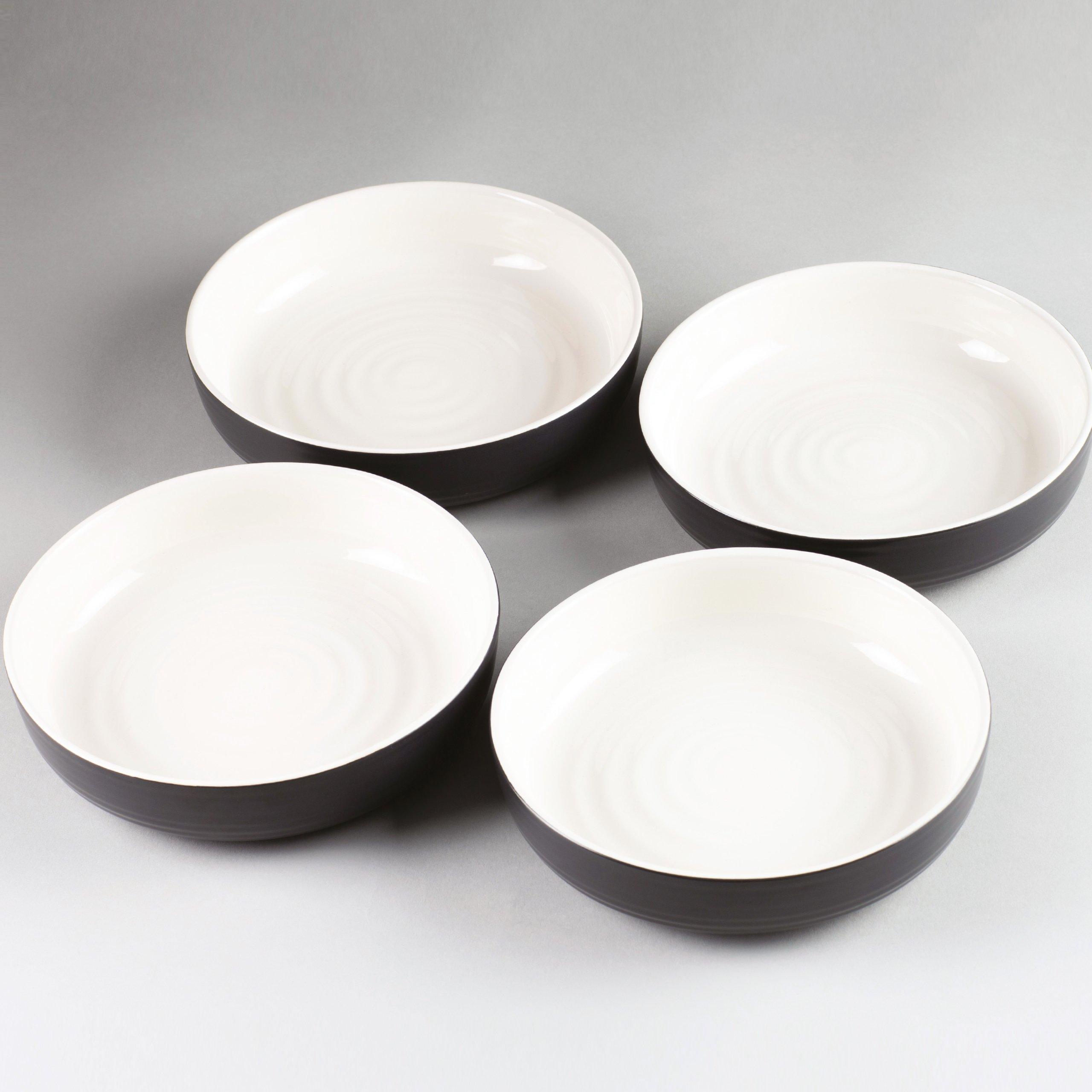 Black/Cream - Carnaby - Carnaby 4Pc Pastabowl 99 - 2
