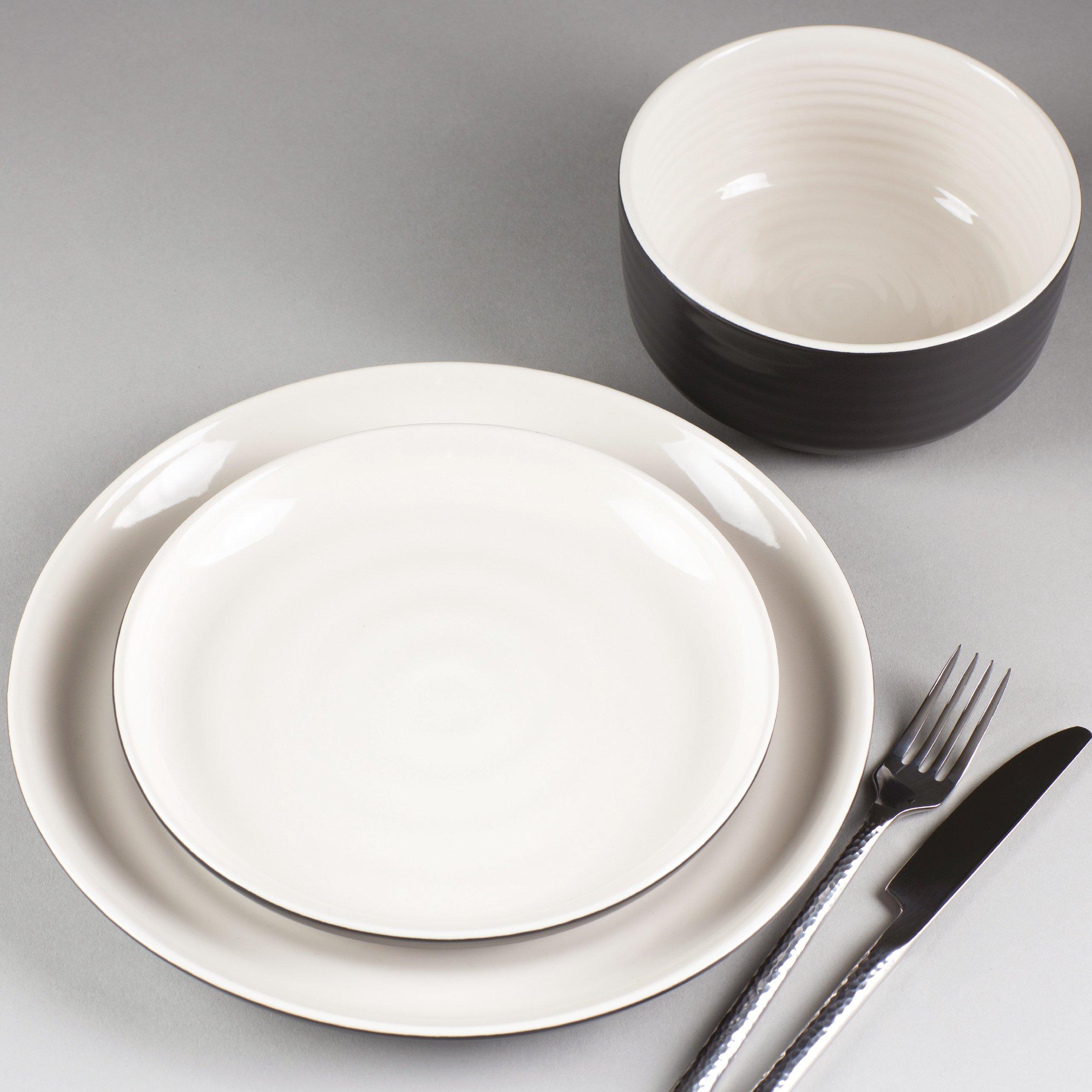Noir/Crème - Carnaby - Carnaby 12pc DinnerSet 99 - 3