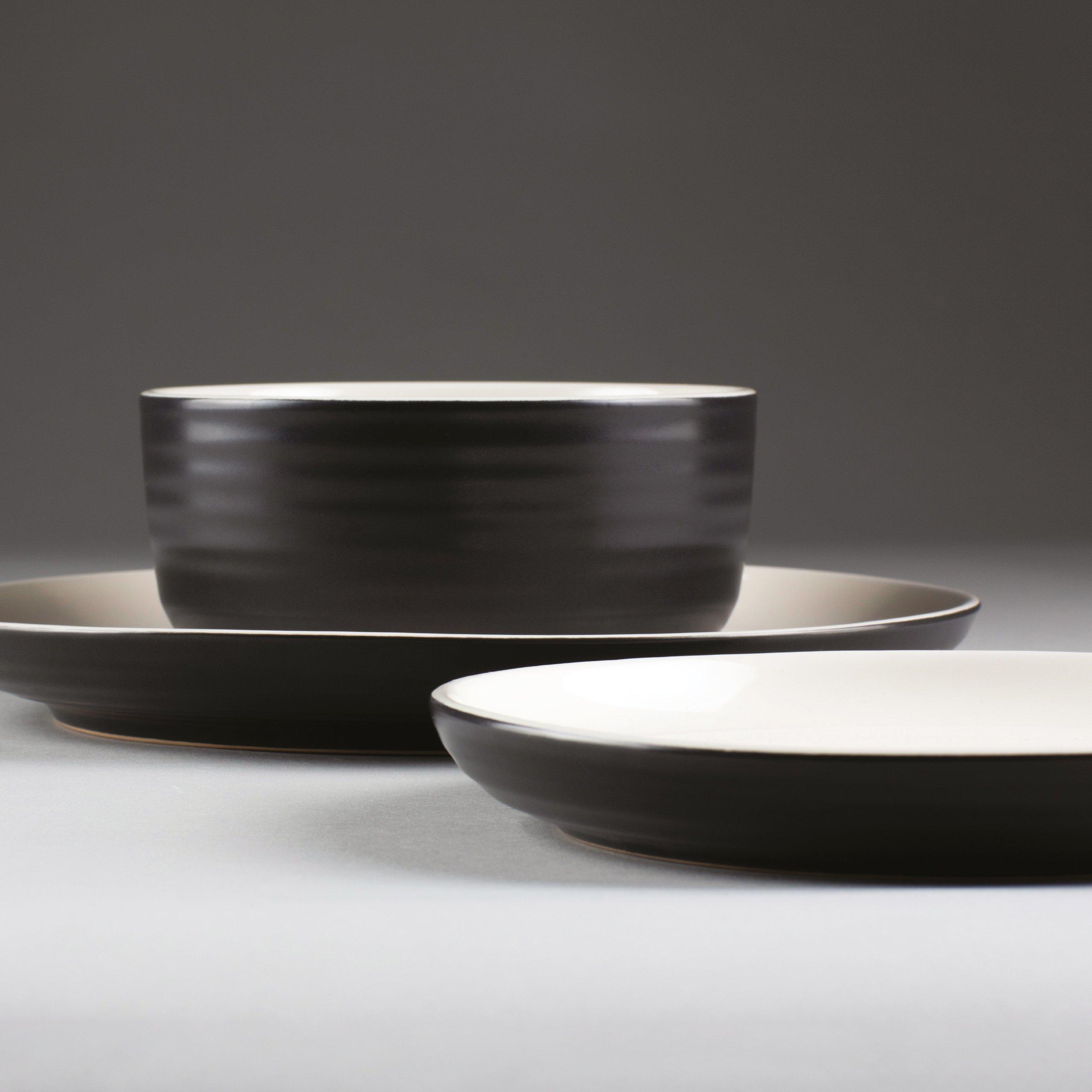 Noir/Crème - Carnaby - Carnaby 12pc DinnerSet 99 - 4