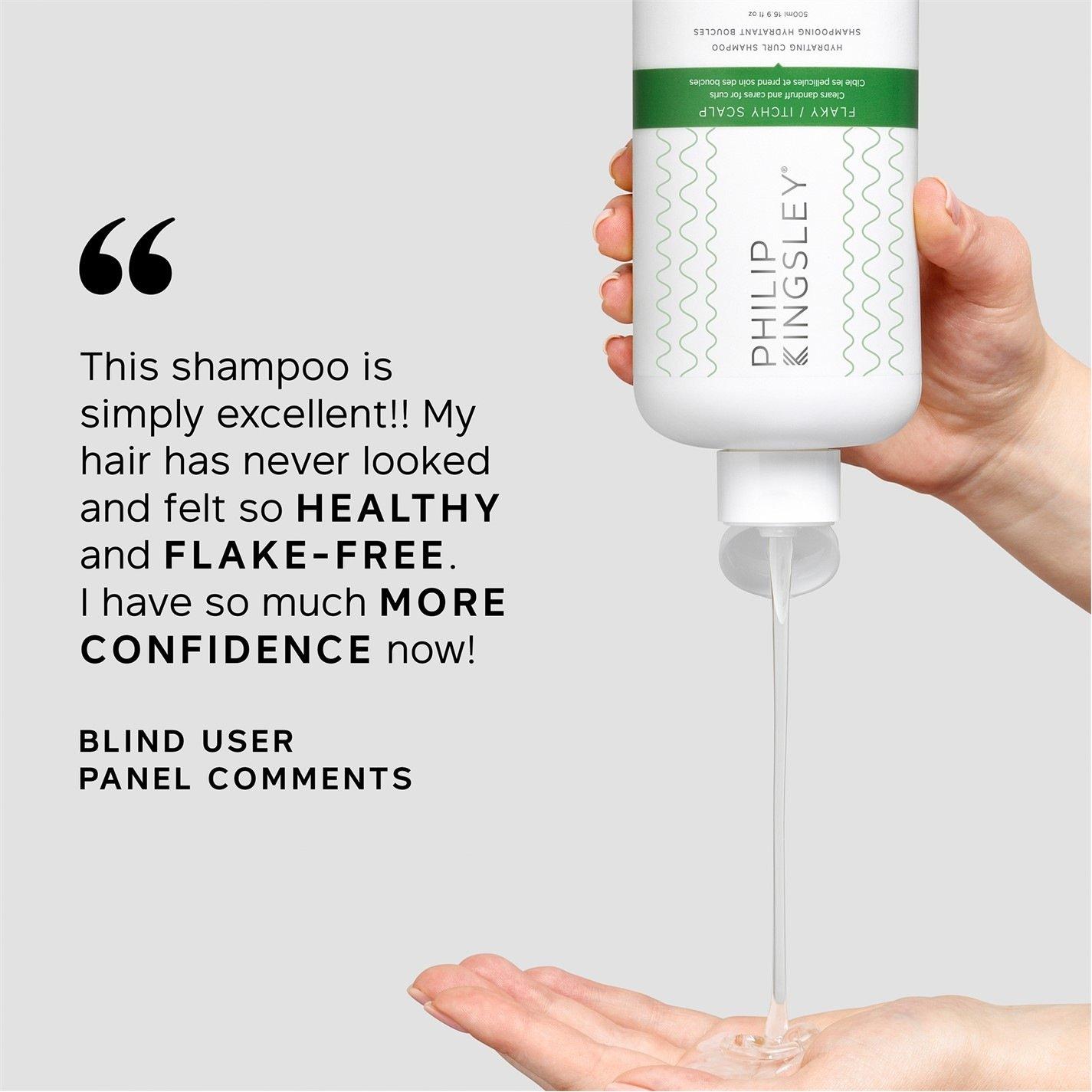 Clear - Philip Kingsley - Flaky Itchy Scalp Hydrating Curl Shampoo - 10