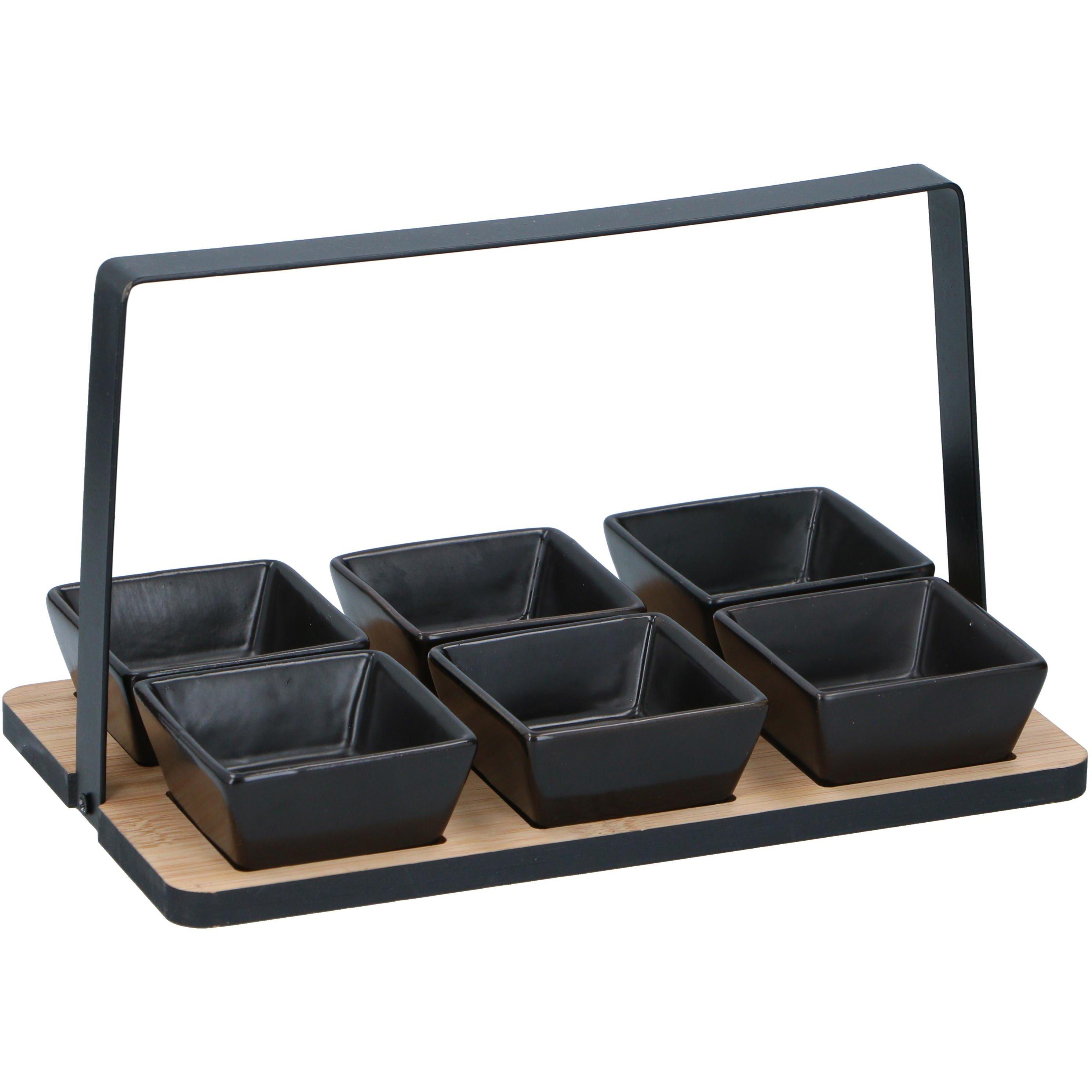Black - Alpina - Appetizer Food Tray - 1