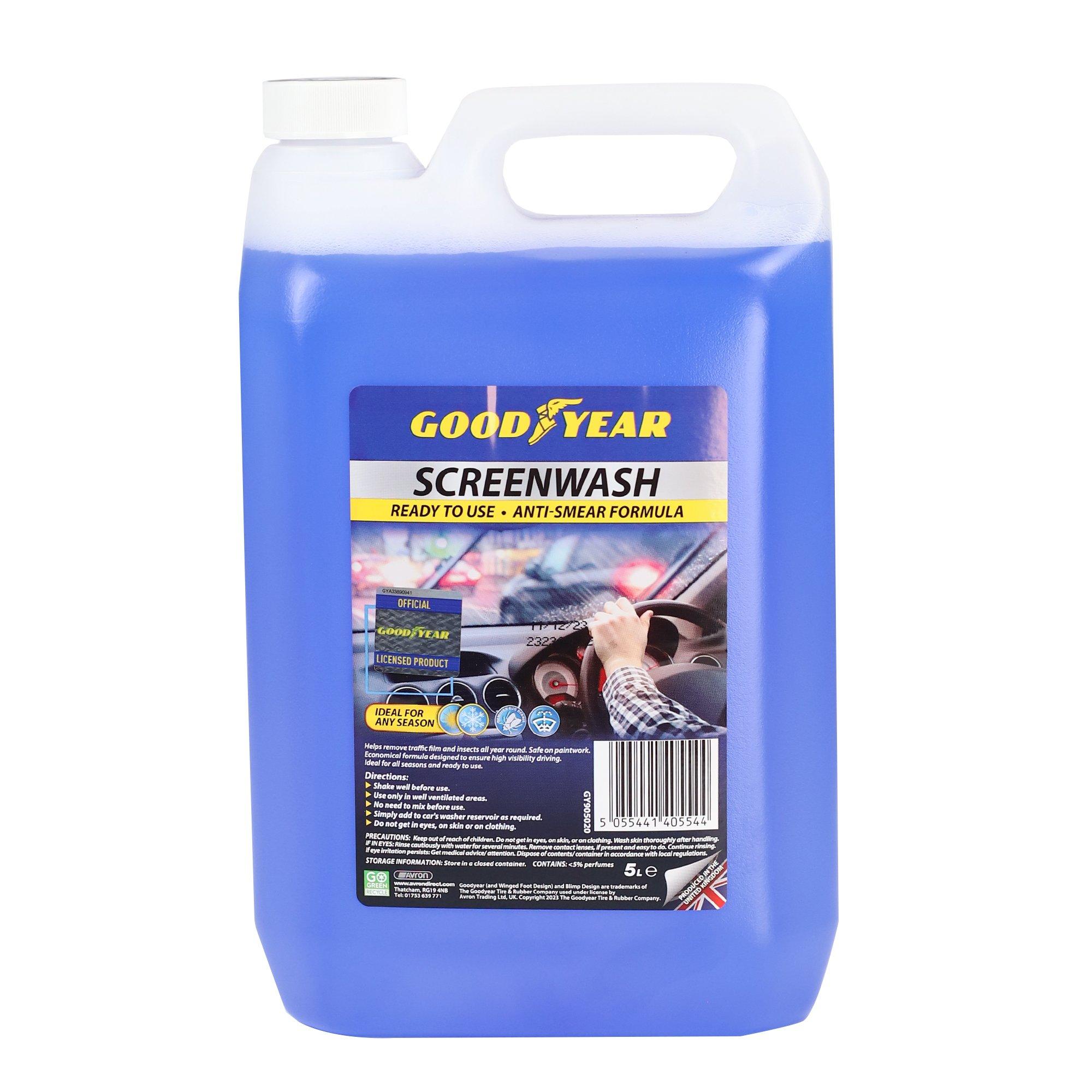 Blue - Goodyear - Goodyear Blue Screenwash 1 Litre and 5 Litre - 7