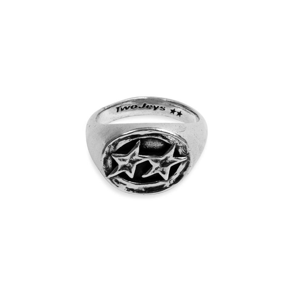 Silver - TWOJEYS - Men's Icon Signet Ring - 2