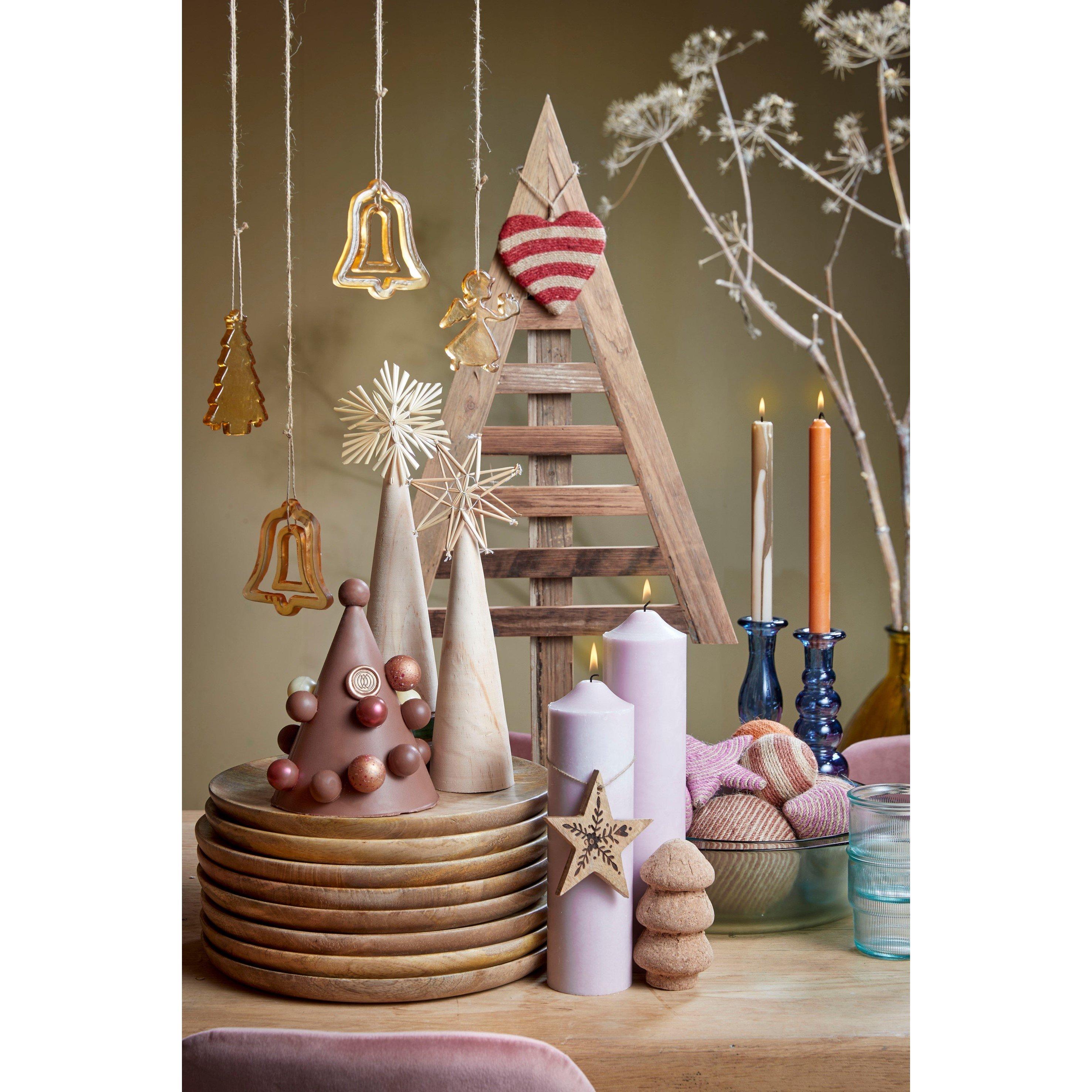 30x2cm - Mica - Duko plate round brown - 2