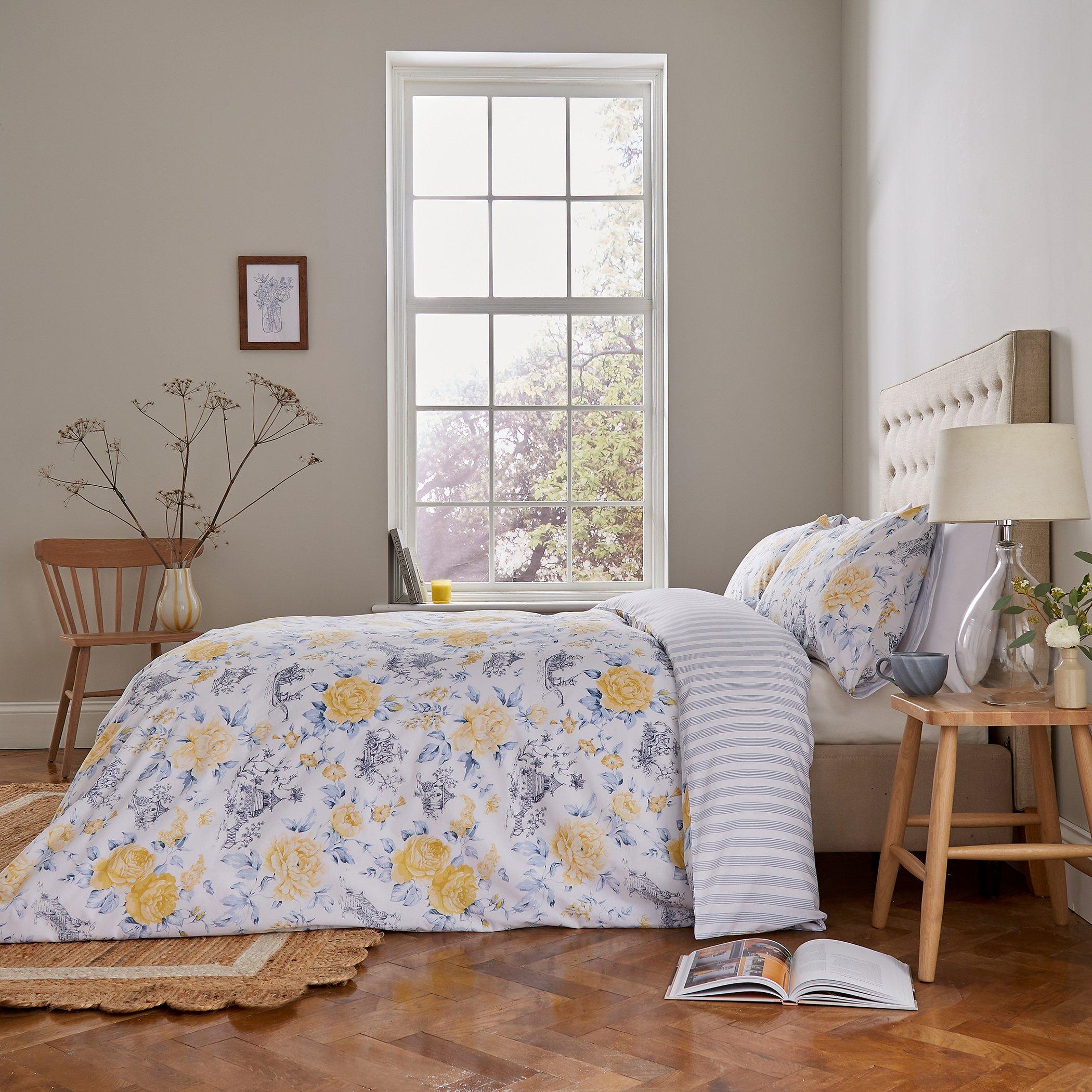 China Blue - Fable - Mandarin Floral Duvet Cover Set - 1