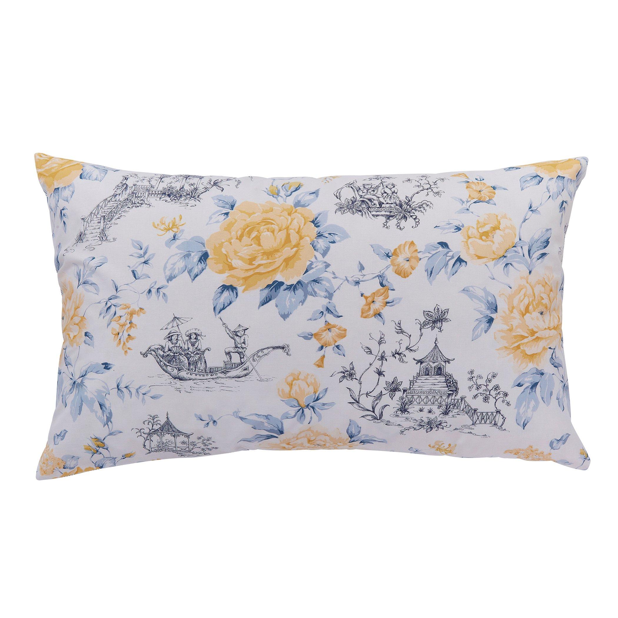 China Blue - Fable - Mandarin Floral Duvet Cover Set - 3
