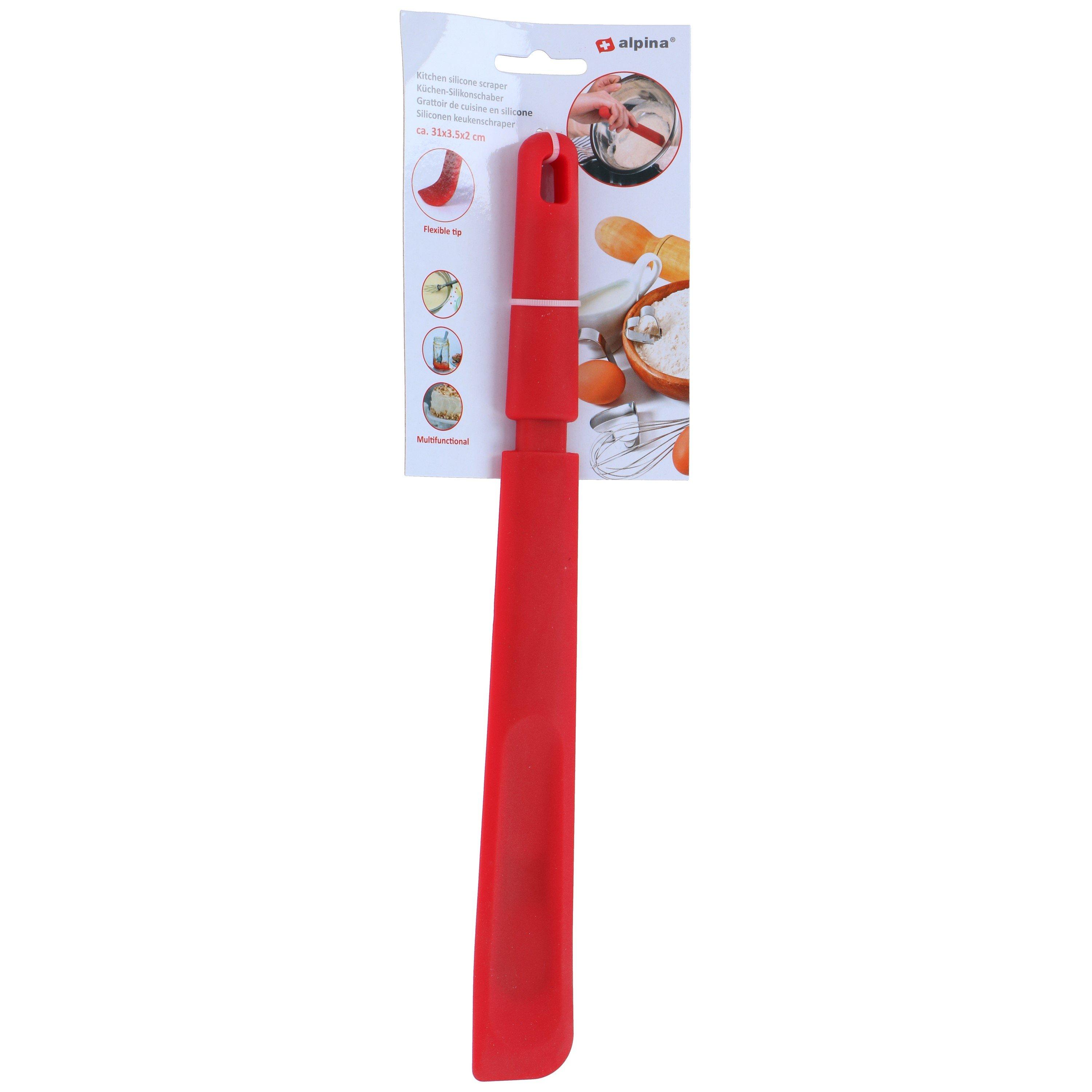 Multi - Alpina - ALPINA Kitchen Silicone Scraper 31cm Red - 2