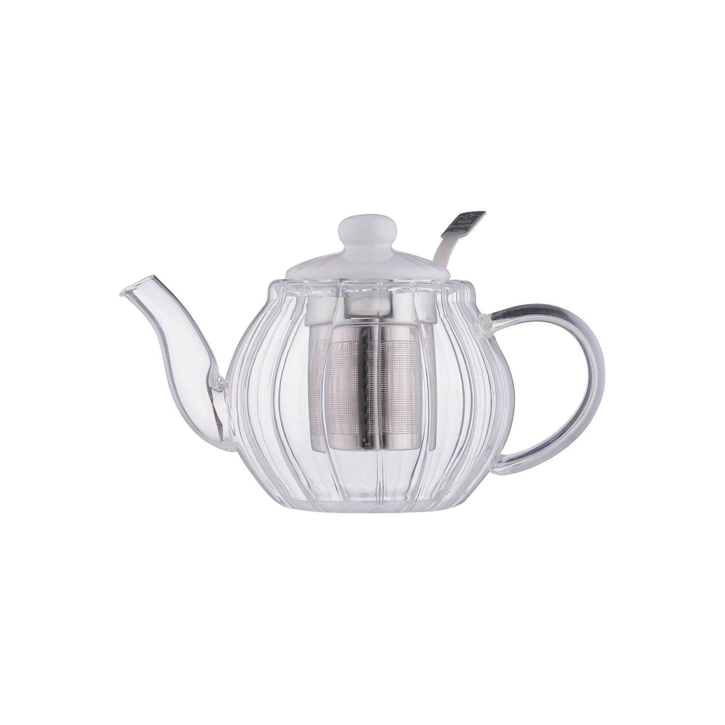 Price And Kensington  Luxe Glass Teapot 500Ml - White