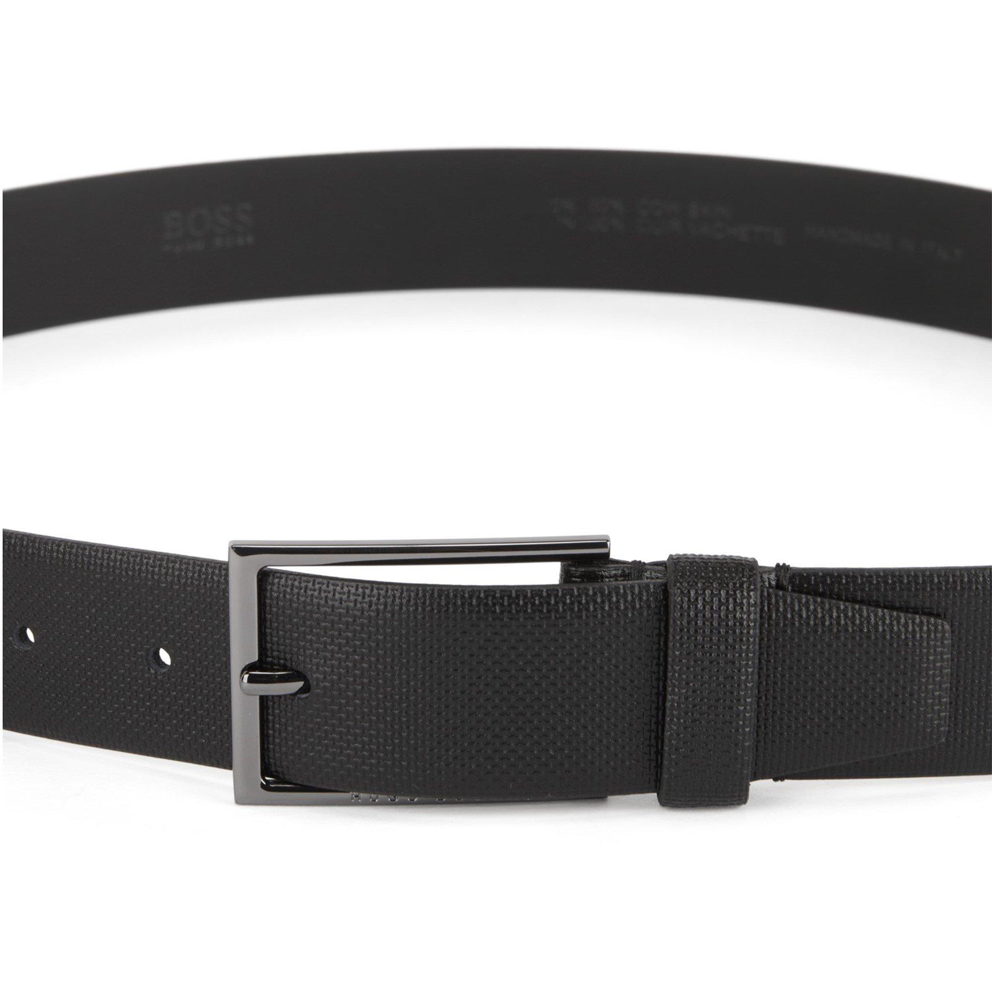 Black - Boss - Carmello-S 10171931 01 Leather Belt Mens - 4