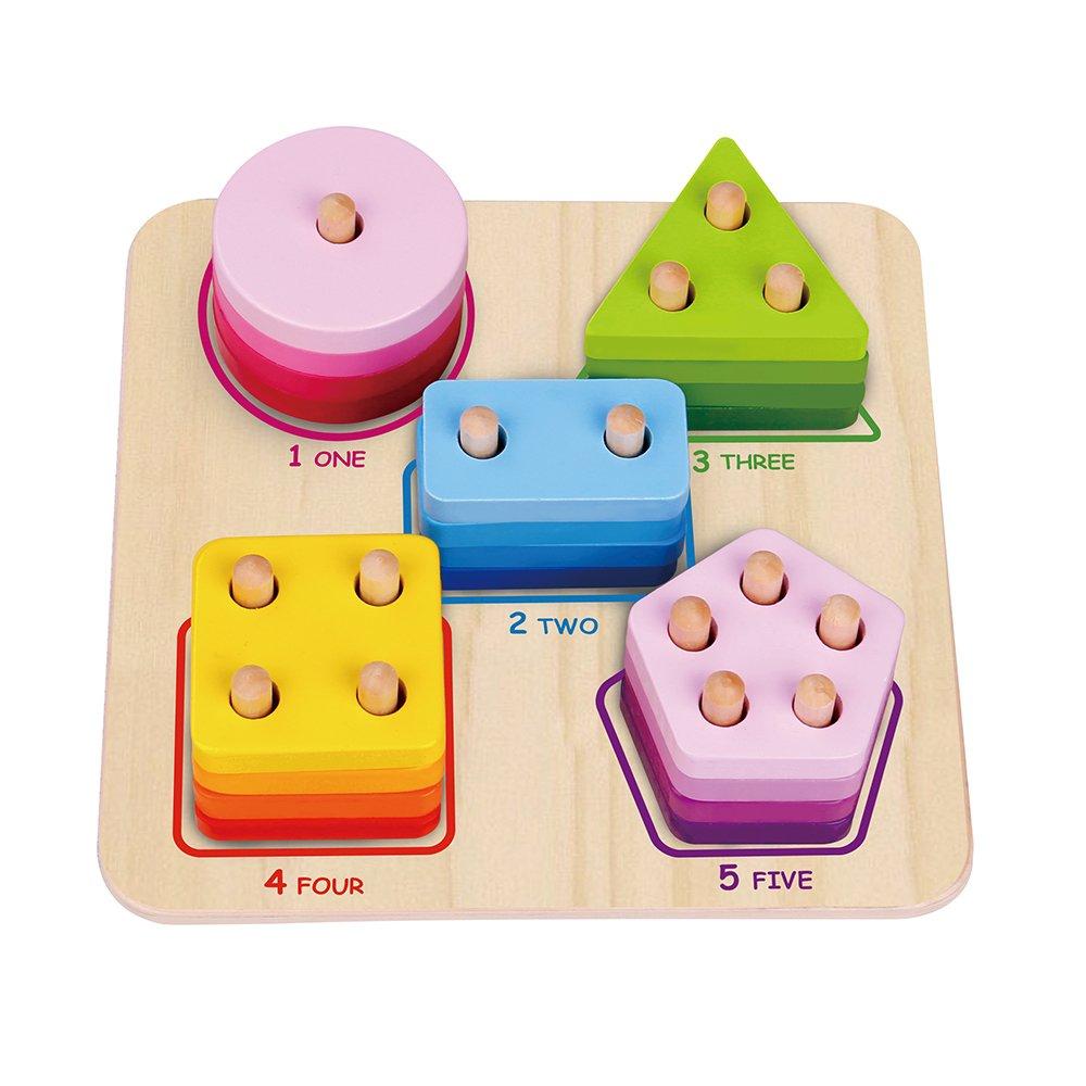Multi - Tooky Toy - Geometric Block Sorter Babies - 1