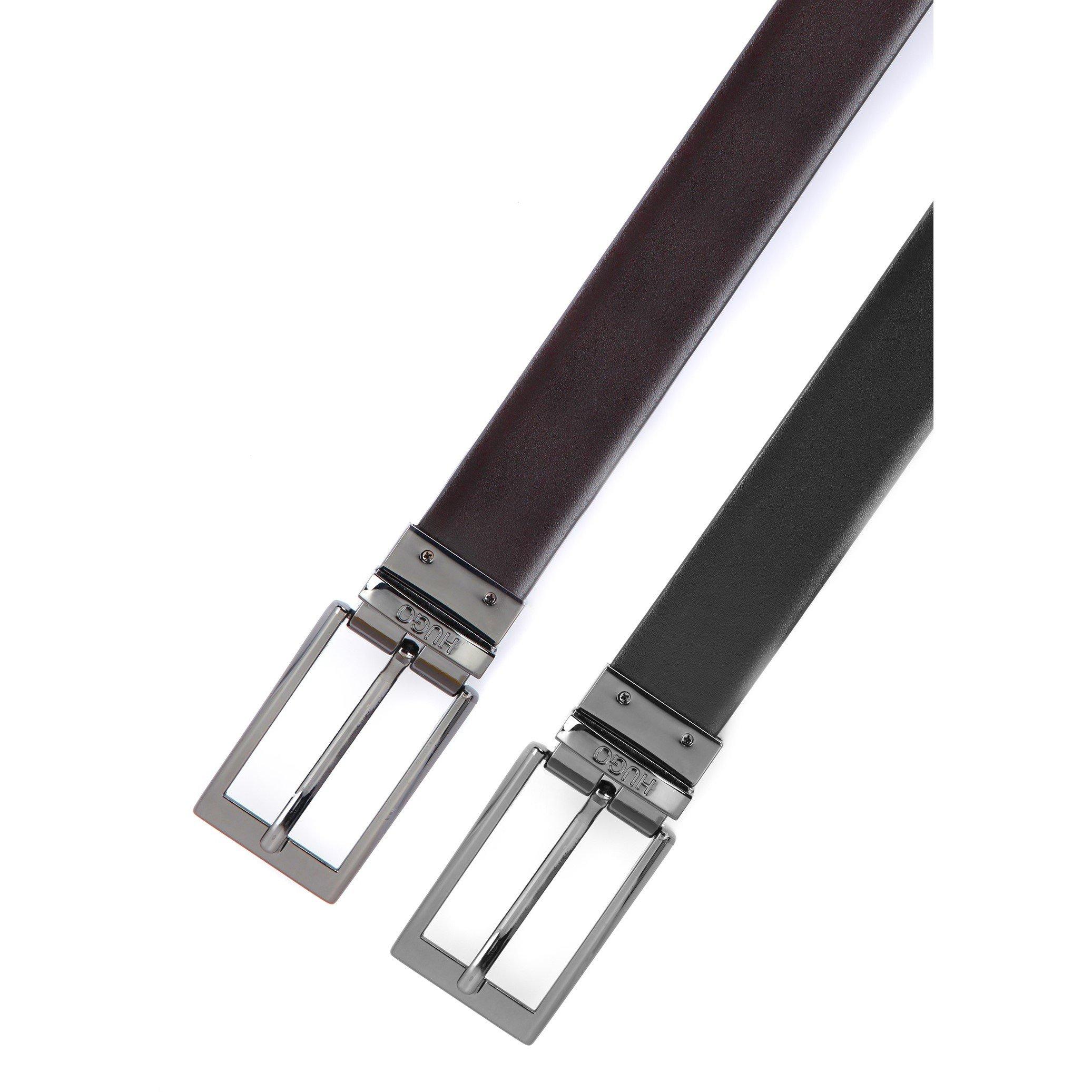 Black - Hugo - Elvio-U 10187984 01 Leather Belt Mens - 3