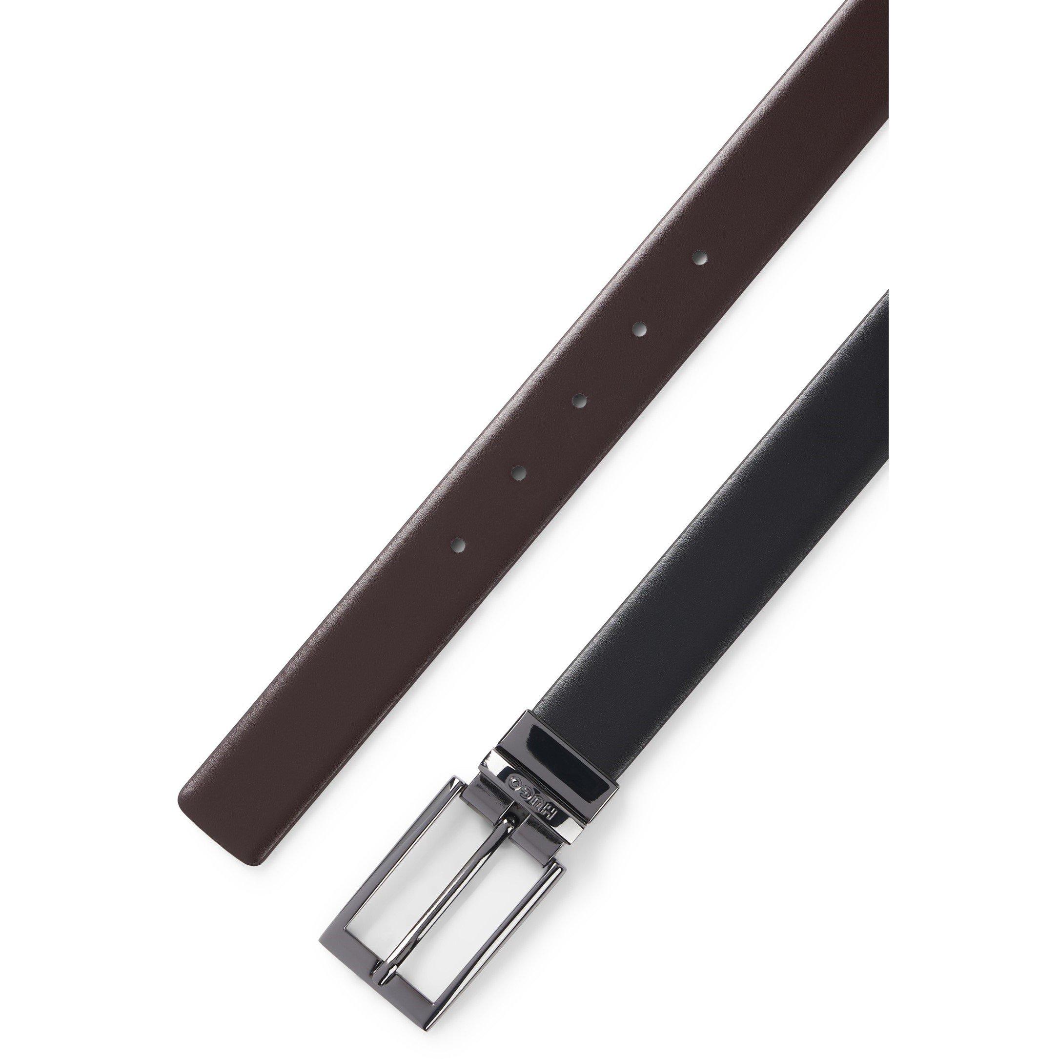 Black - Hugo - Elvio-U 10187984 01 Leather Belt Mens - 4