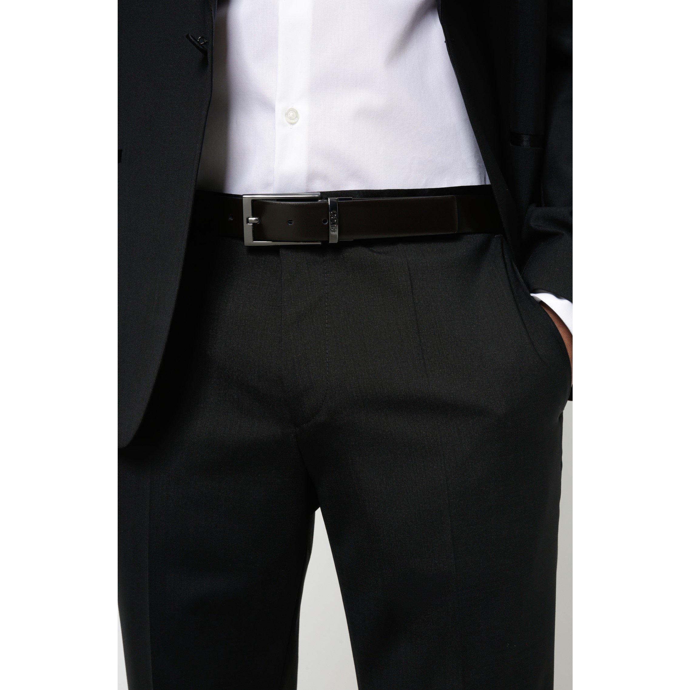 Black - Hugo - Elvio-U 10187984 01 Leather Belt Mens - 5