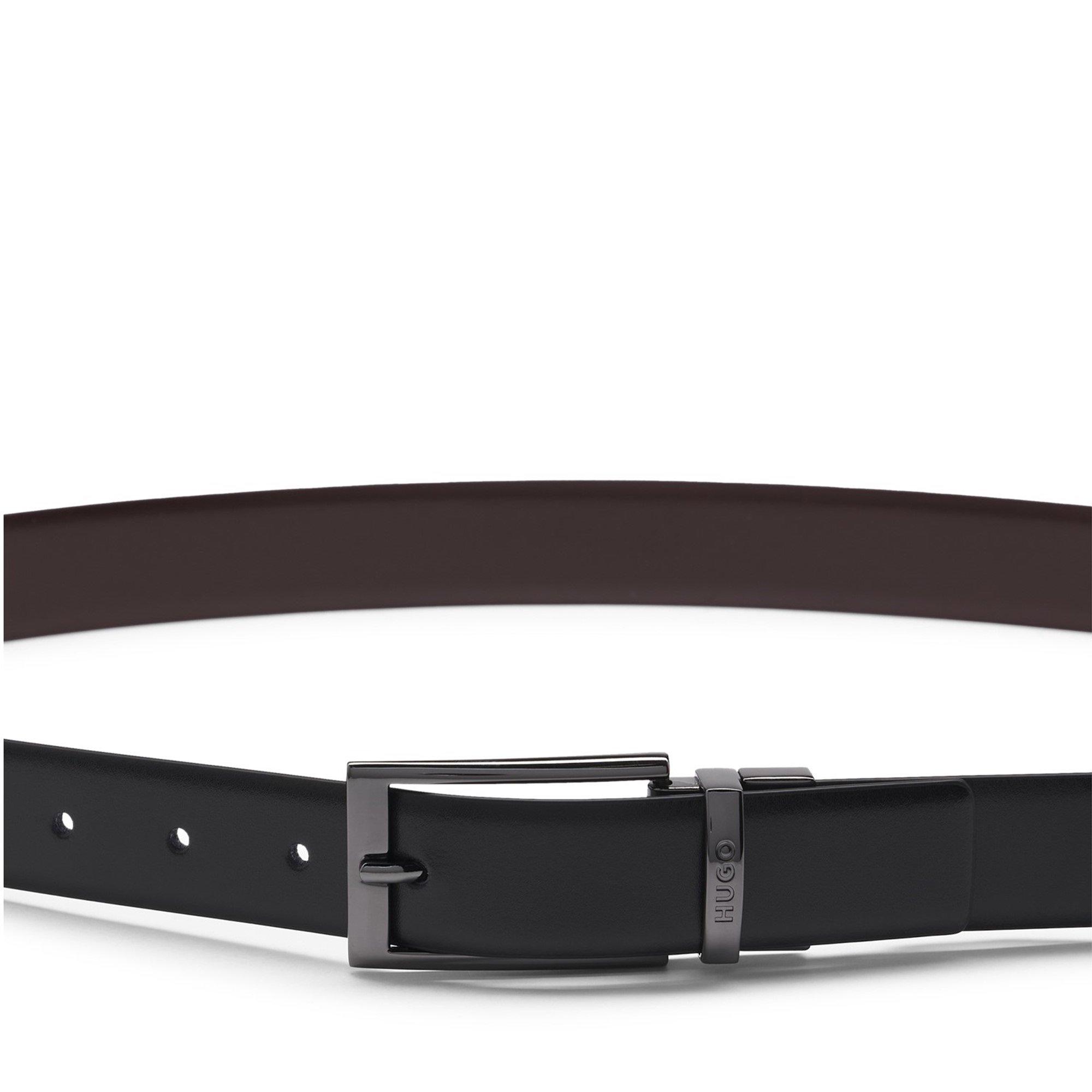 Black - Hugo - Elvio-U 10187984 01 Leather Belt Mens - 9