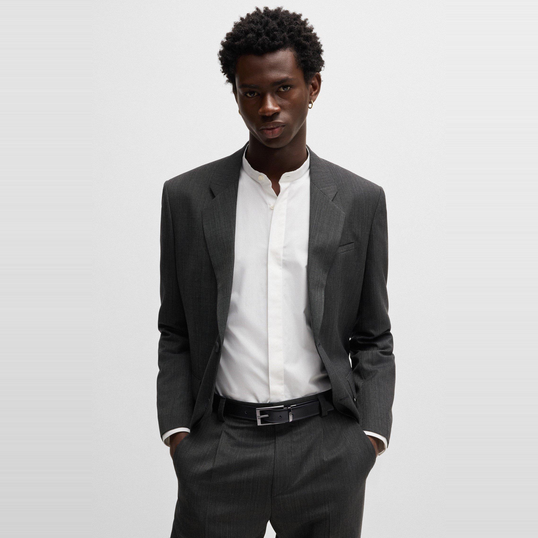 Black - Hugo - Elvio-U 10187984 01 Leather Belt Mens - 10