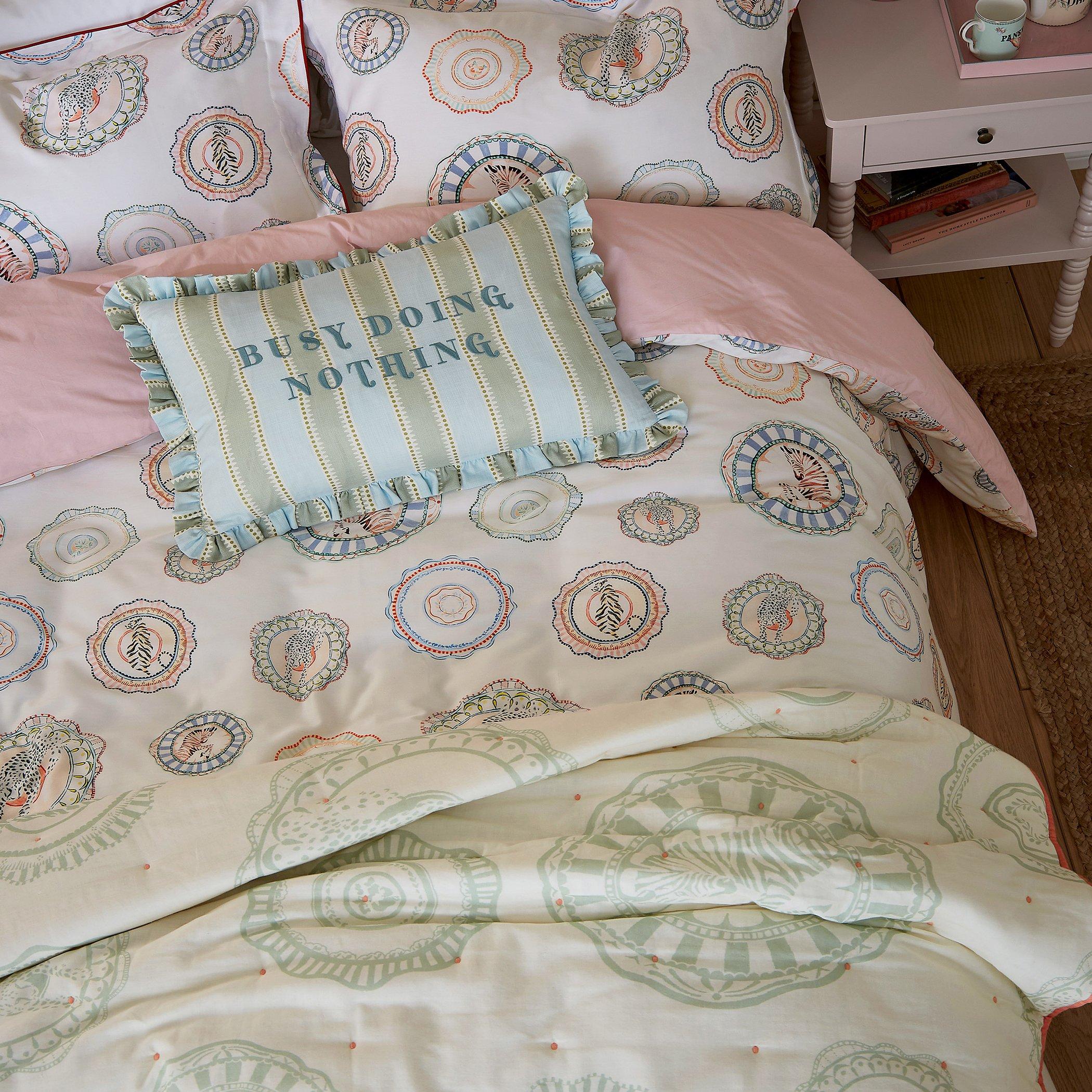 Multi - Yvonne Ellen - Vintage Plates Duvet Cover Set - 3