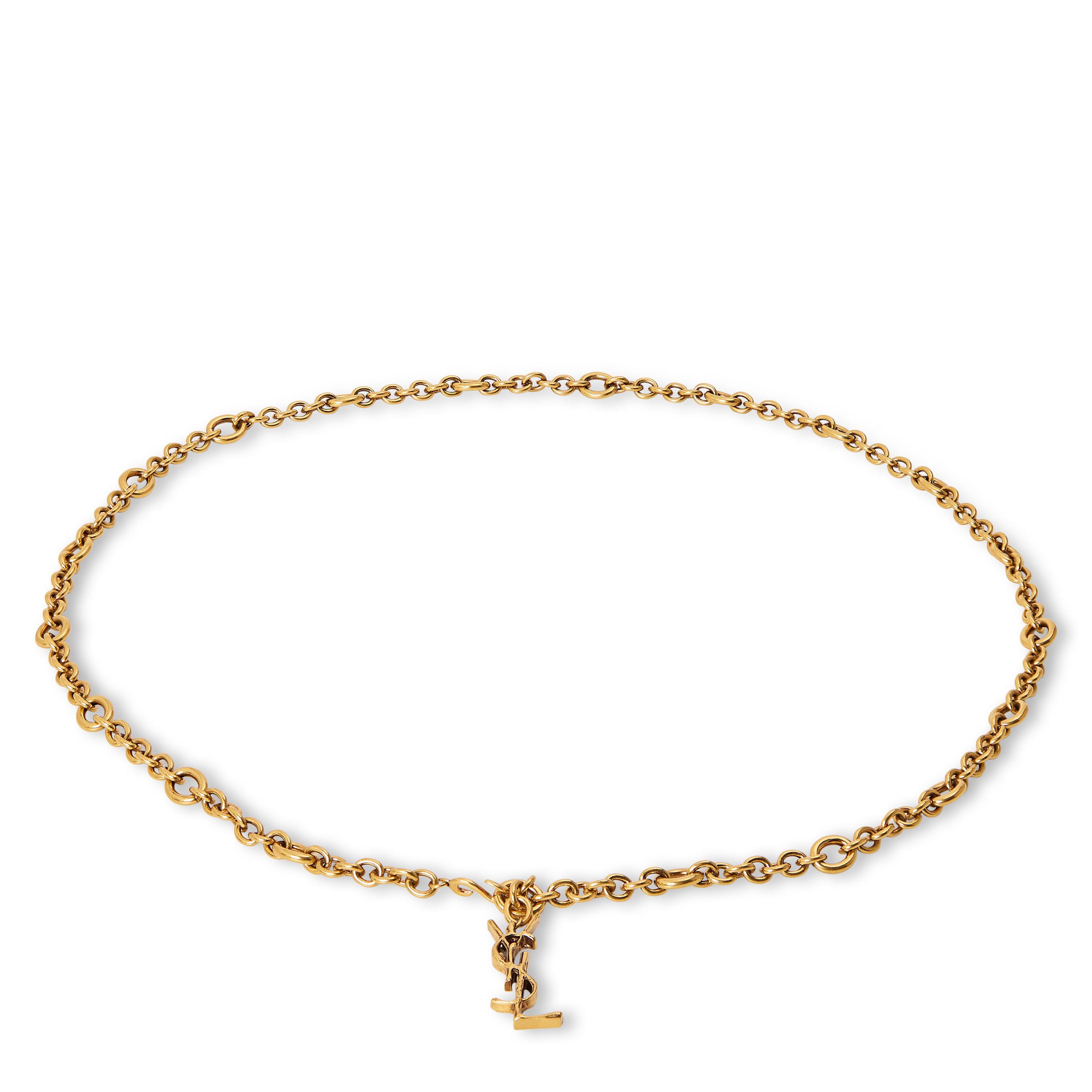 Saint Laurent Women's Chain Belt - Light Bronze
