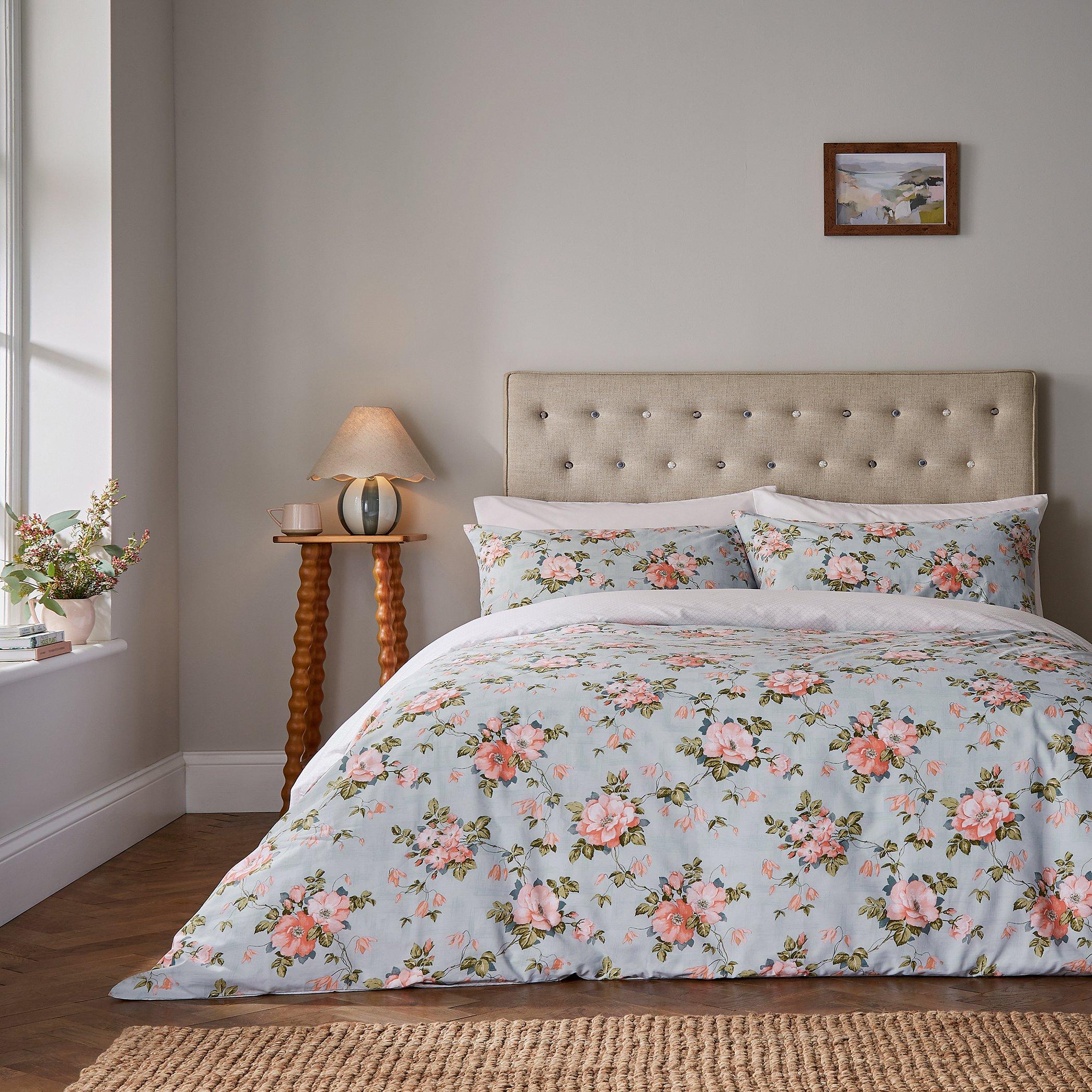 Duck Egg - Fable - Wild Rose Duvet Cover Set - 1