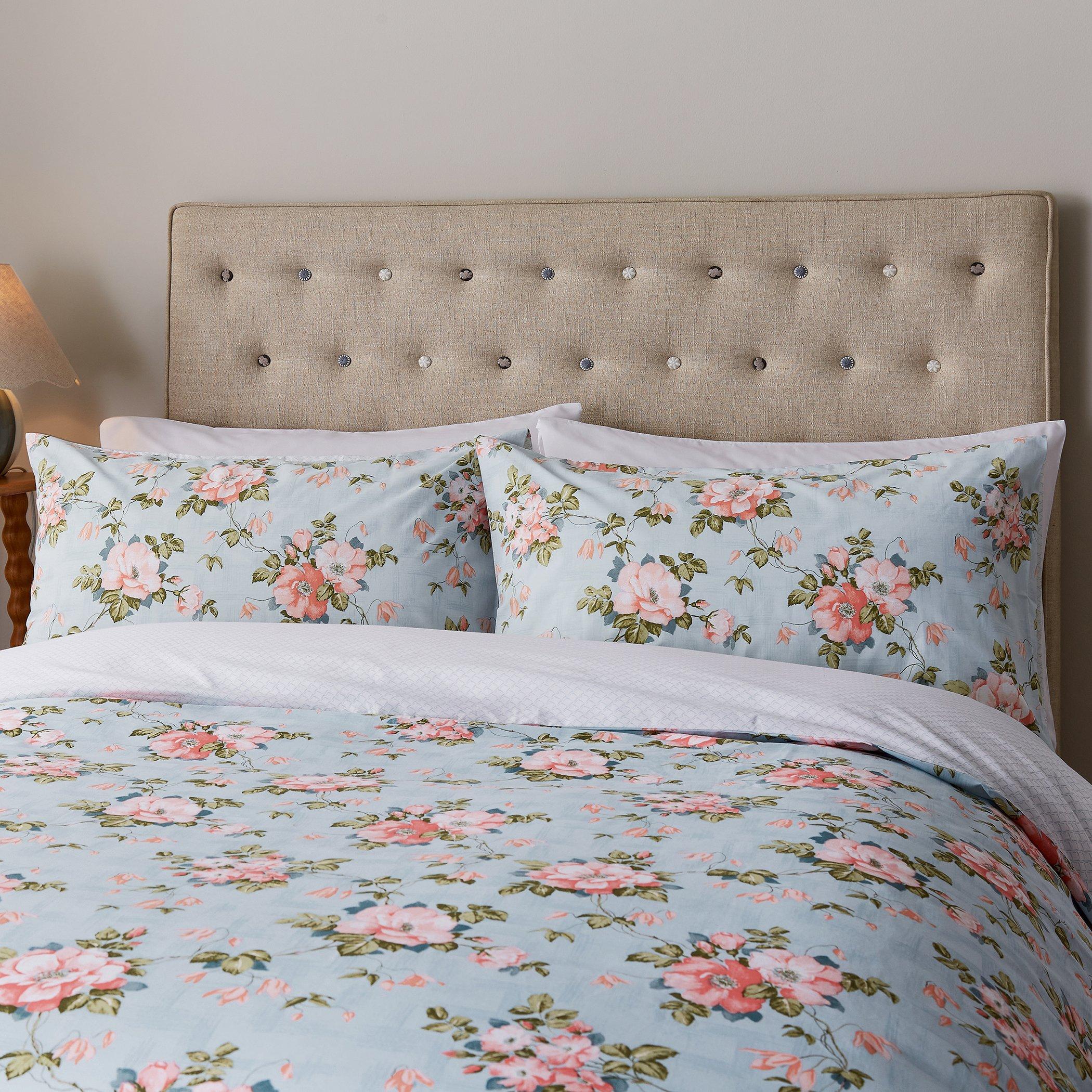 Duck Egg - Fable - Wild Rose Duvet Cover Set - 2