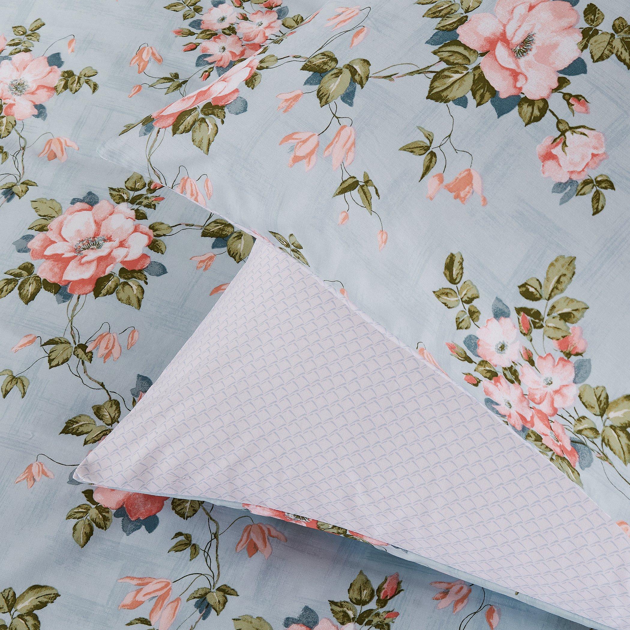 Duck Egg - Fable - Wild Rose Duvet Cover Set - 4