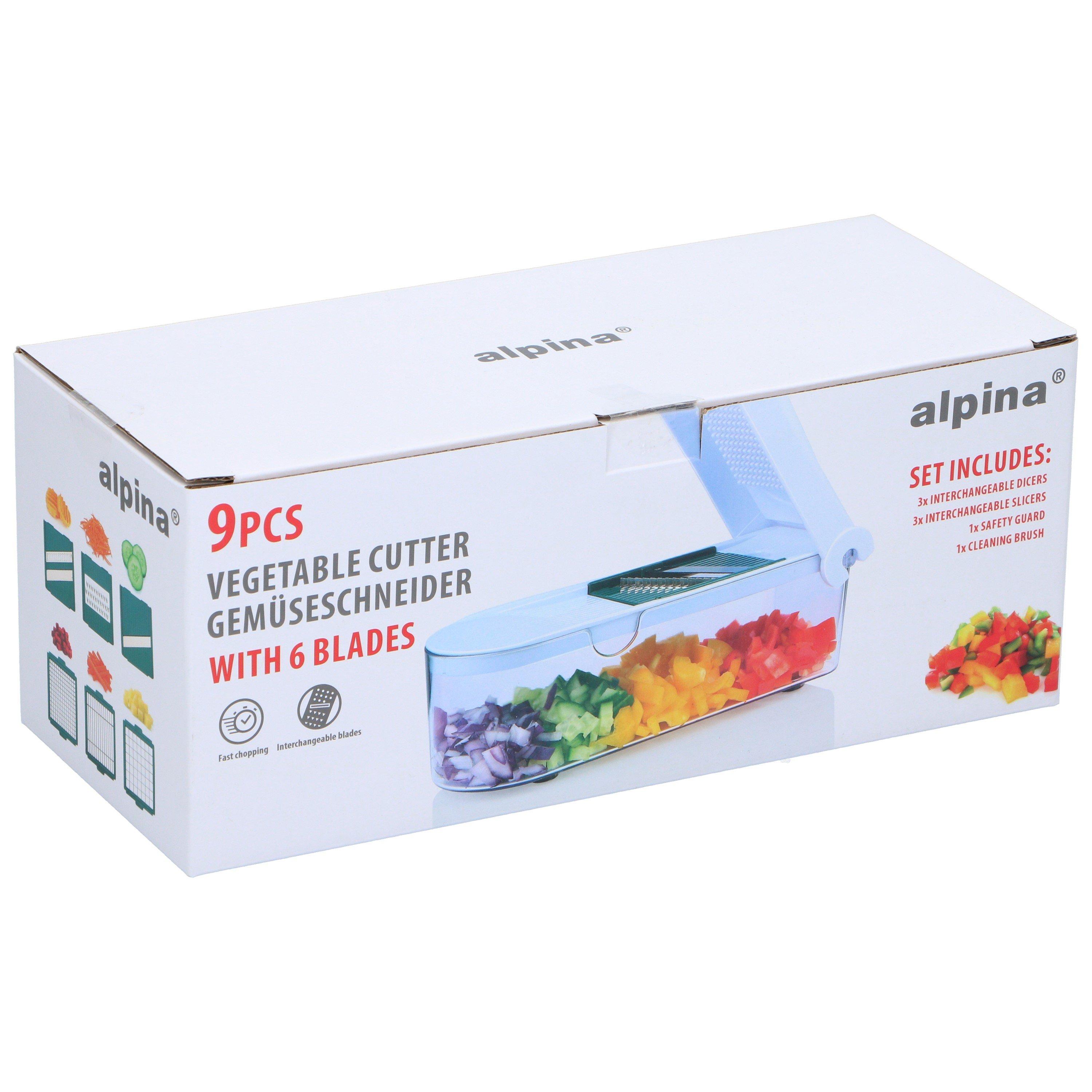 Multi - Alpina - 9 Piece Vegetable Slicer with 6 Blades - 2