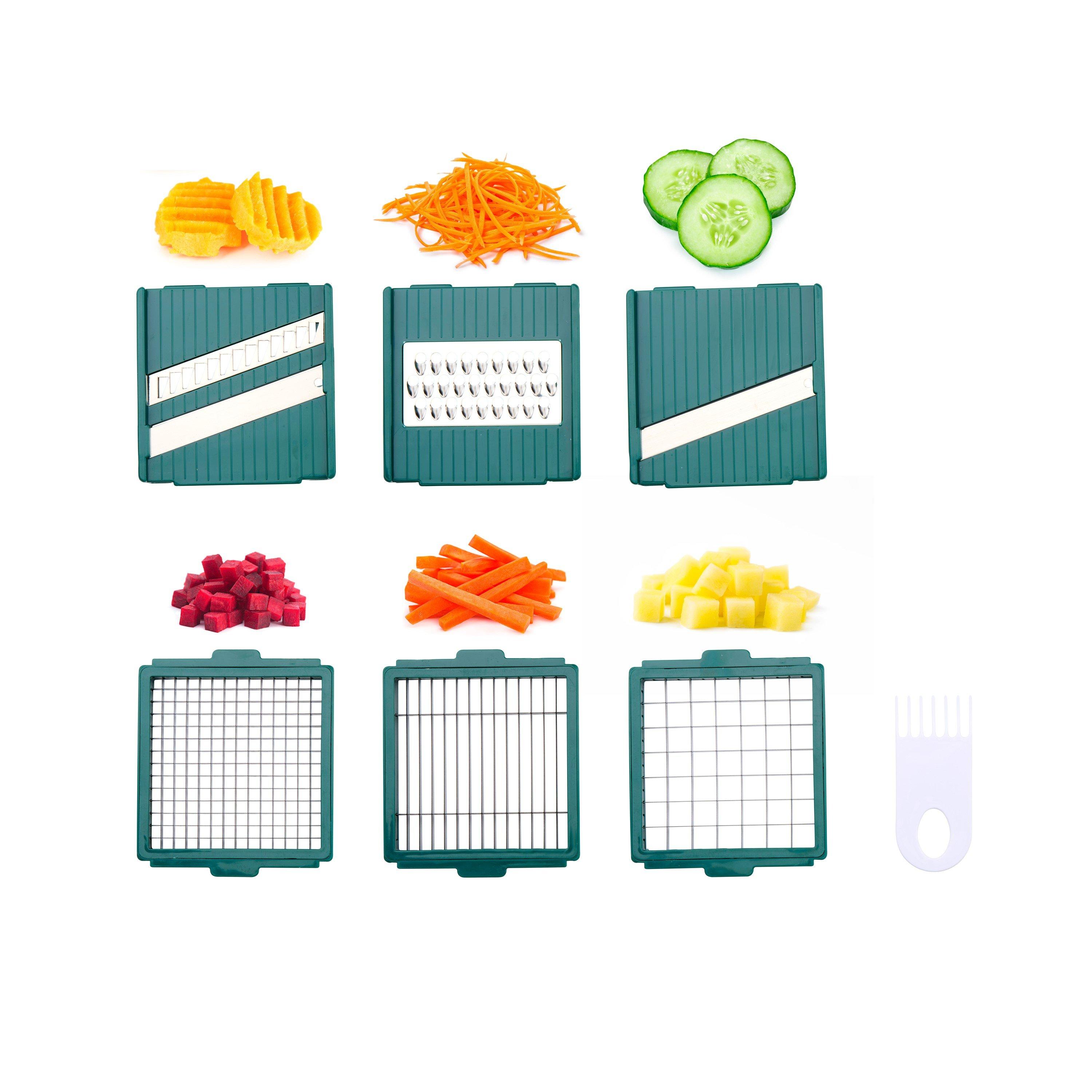 Multi - Alpina - 9 Piece Vegetable Slicer with 6 Blades - 5