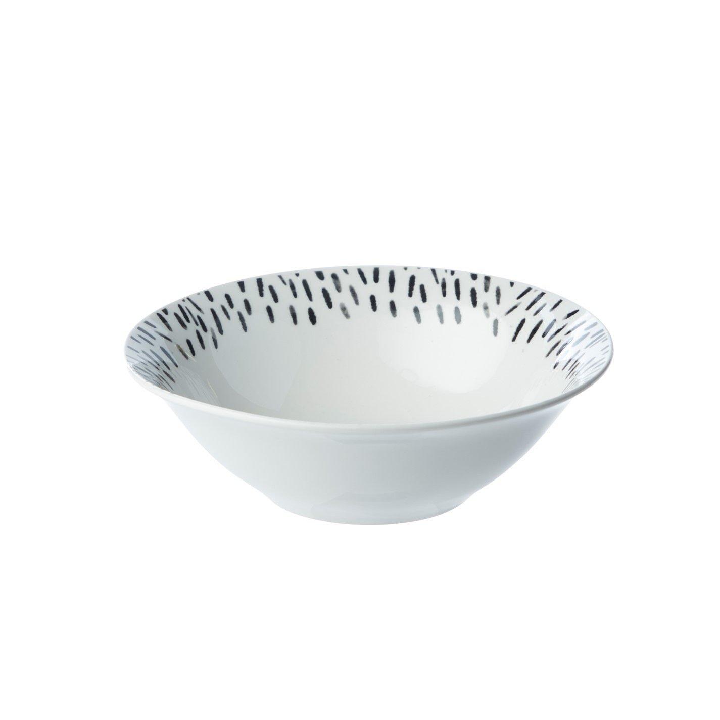 Weiß - Biba - Piece Spot Porcelain Dinner Set - 4