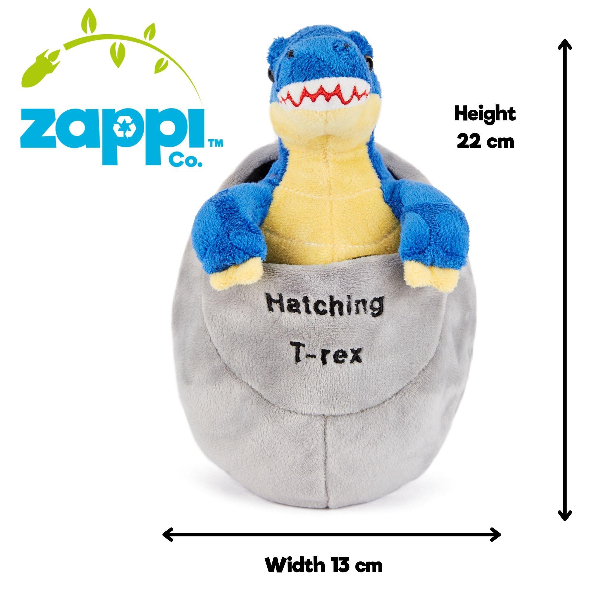 Multi - Zappi Co - Zappi Co T-Rex Hatching Soft Toy 22 cm - 4