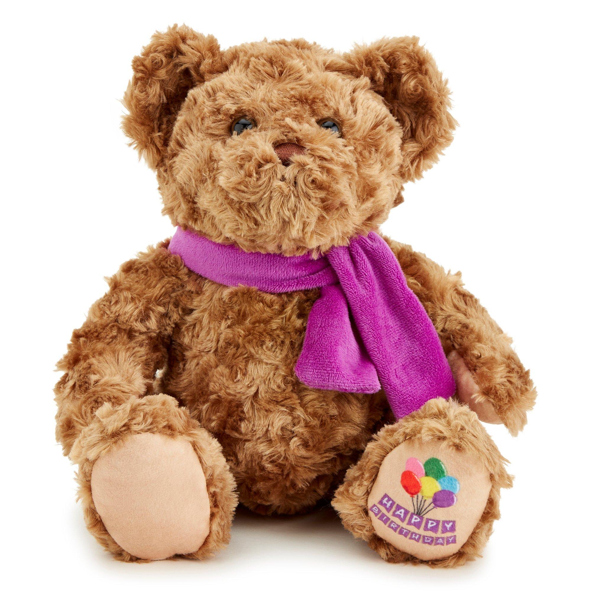 Brown - Zappi Co - Team Zappi Co Happy Birthday Classic Bear Soft Toy 25 cm - 1