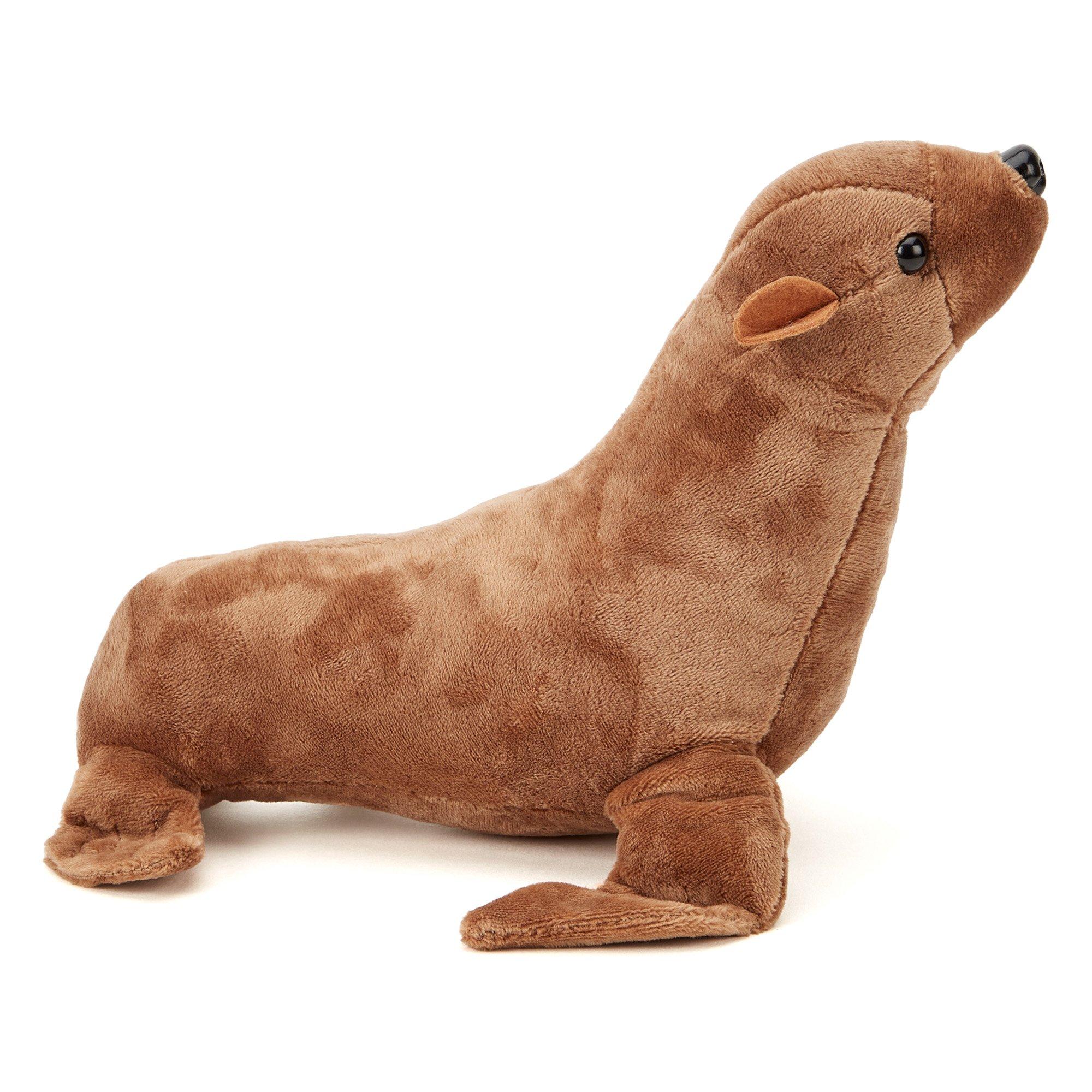 Brown - Zappi Co - Zappi Co California Sea Lion Soft Toy 22 cm ECO - 3