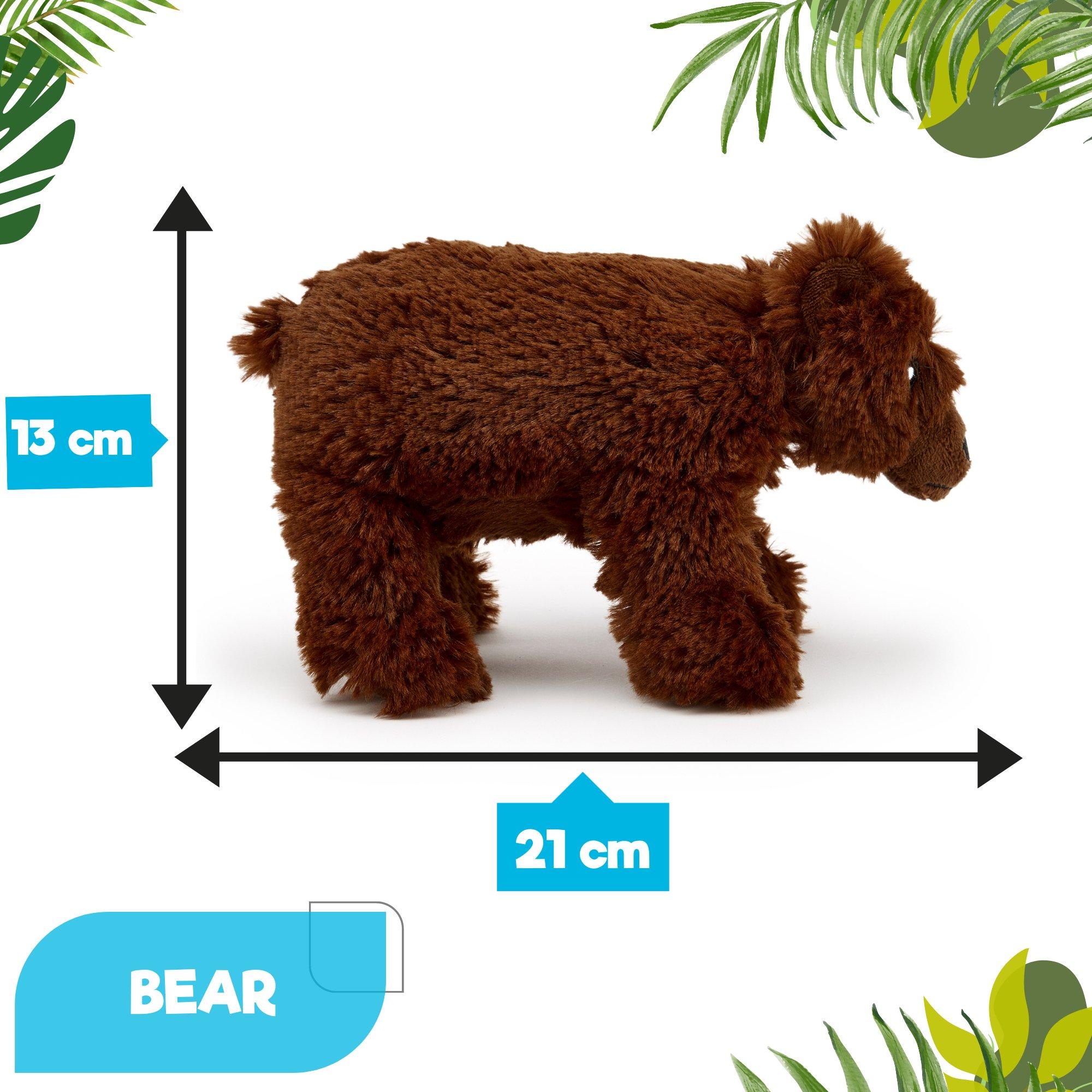 Brown - Zappi Co - Zappi Co Bear Soft Toy 21 cm ECO - 6