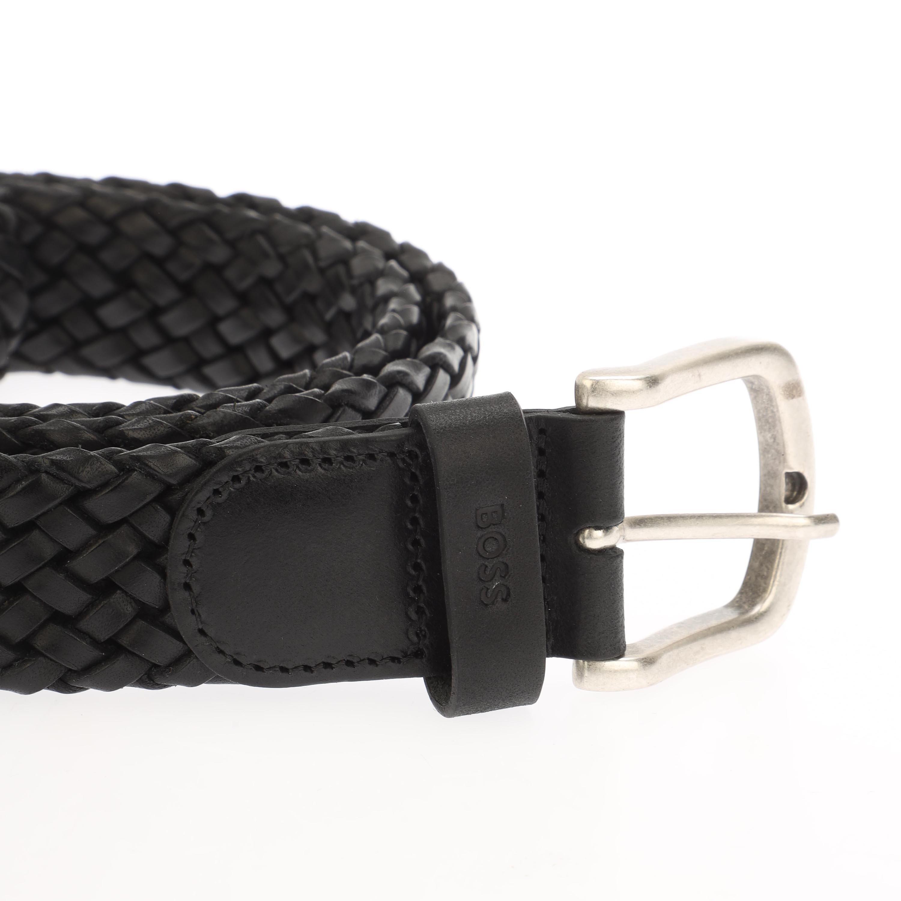 Black - Boss - Sash-Wn2 Sz35 10219298 02 Leather Belt Mens - 3