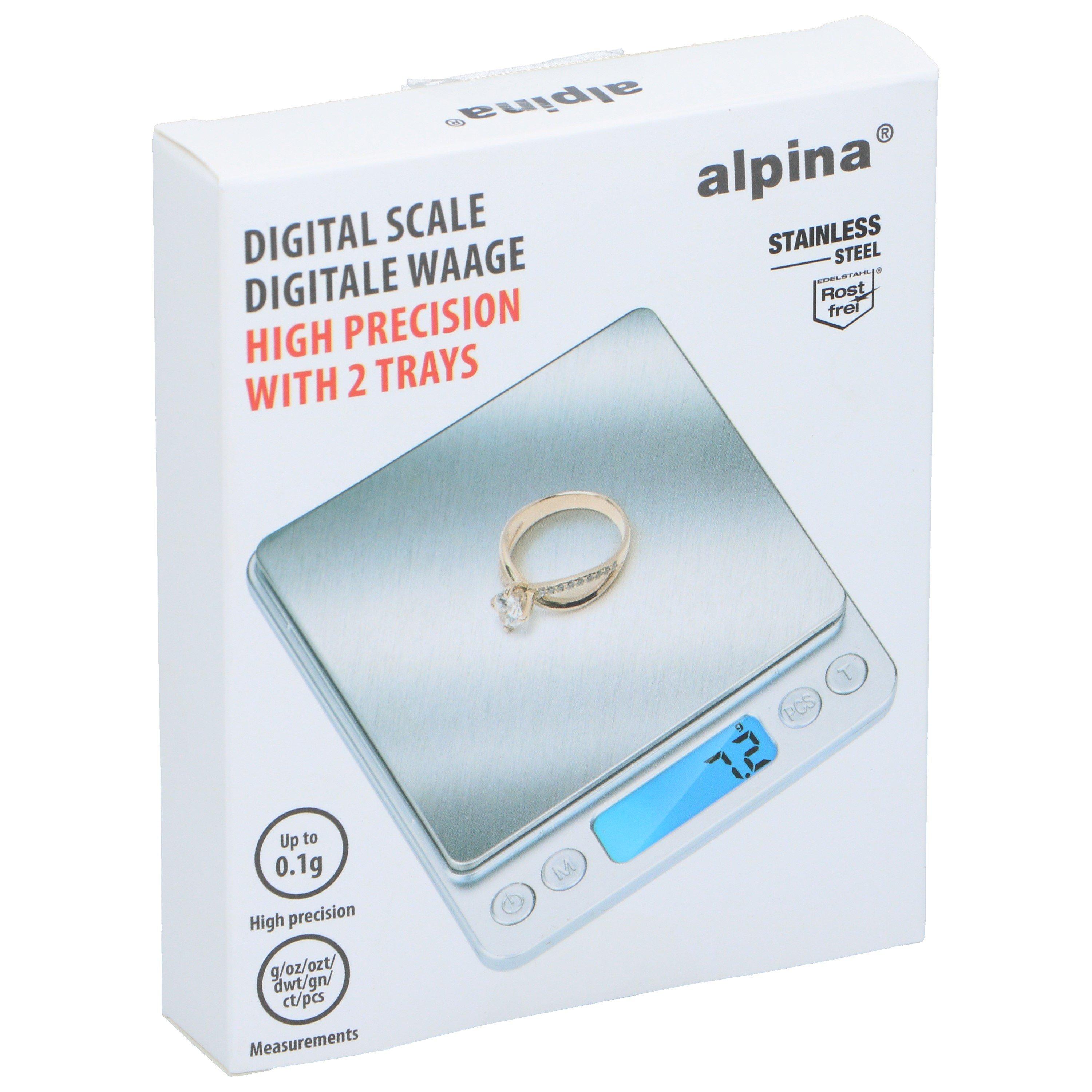 Meerkleurig - Alpina - ALPINA Digital Kitchen Scale with 2 Trays - 4