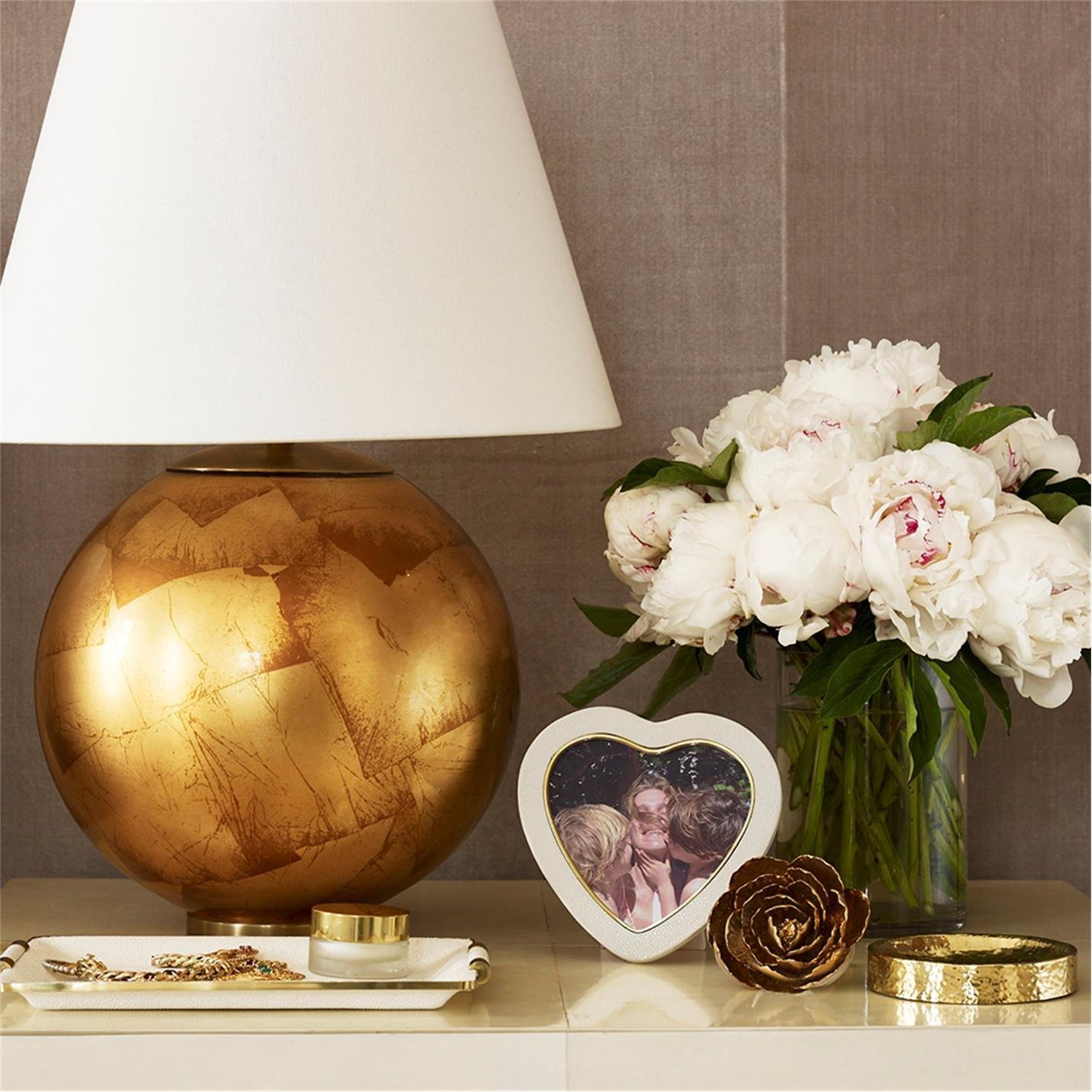 Cream - AERIN - Shagreen Desk Tray - 2