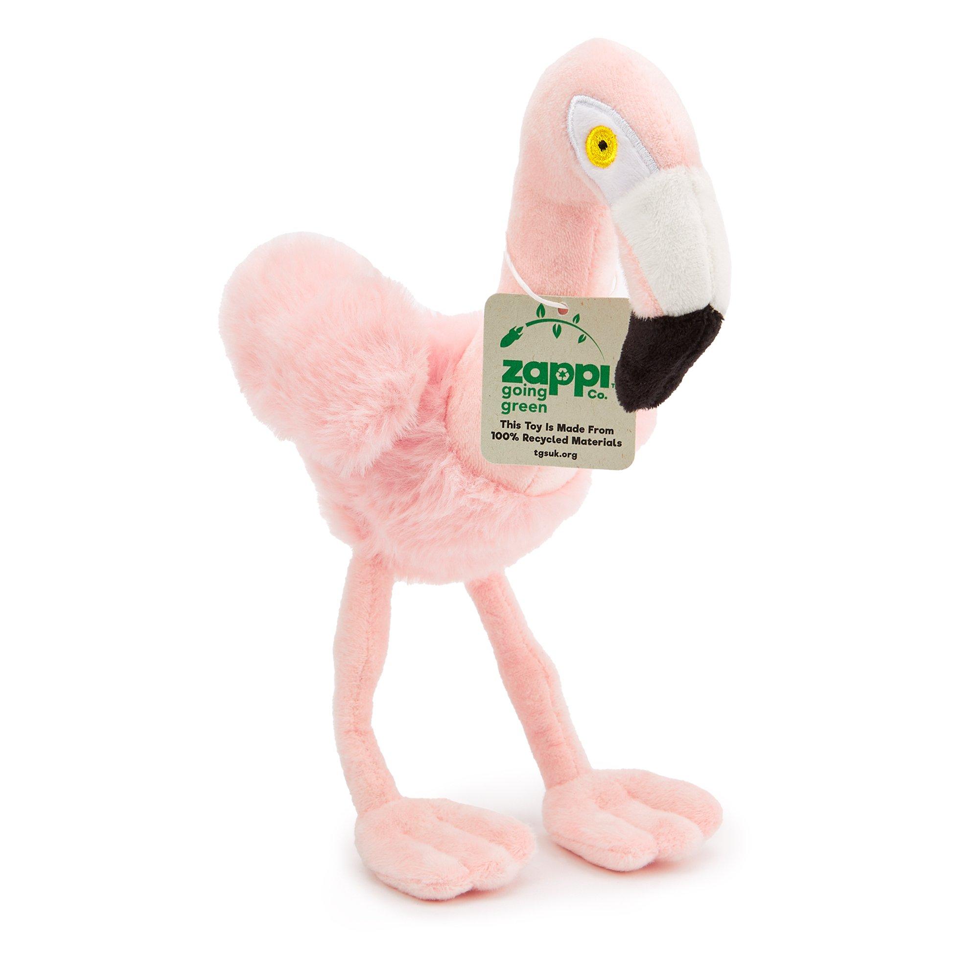Pink - Zappi Co - Zappi Co Flamingo Soft Toy 20 cm ECO - 6