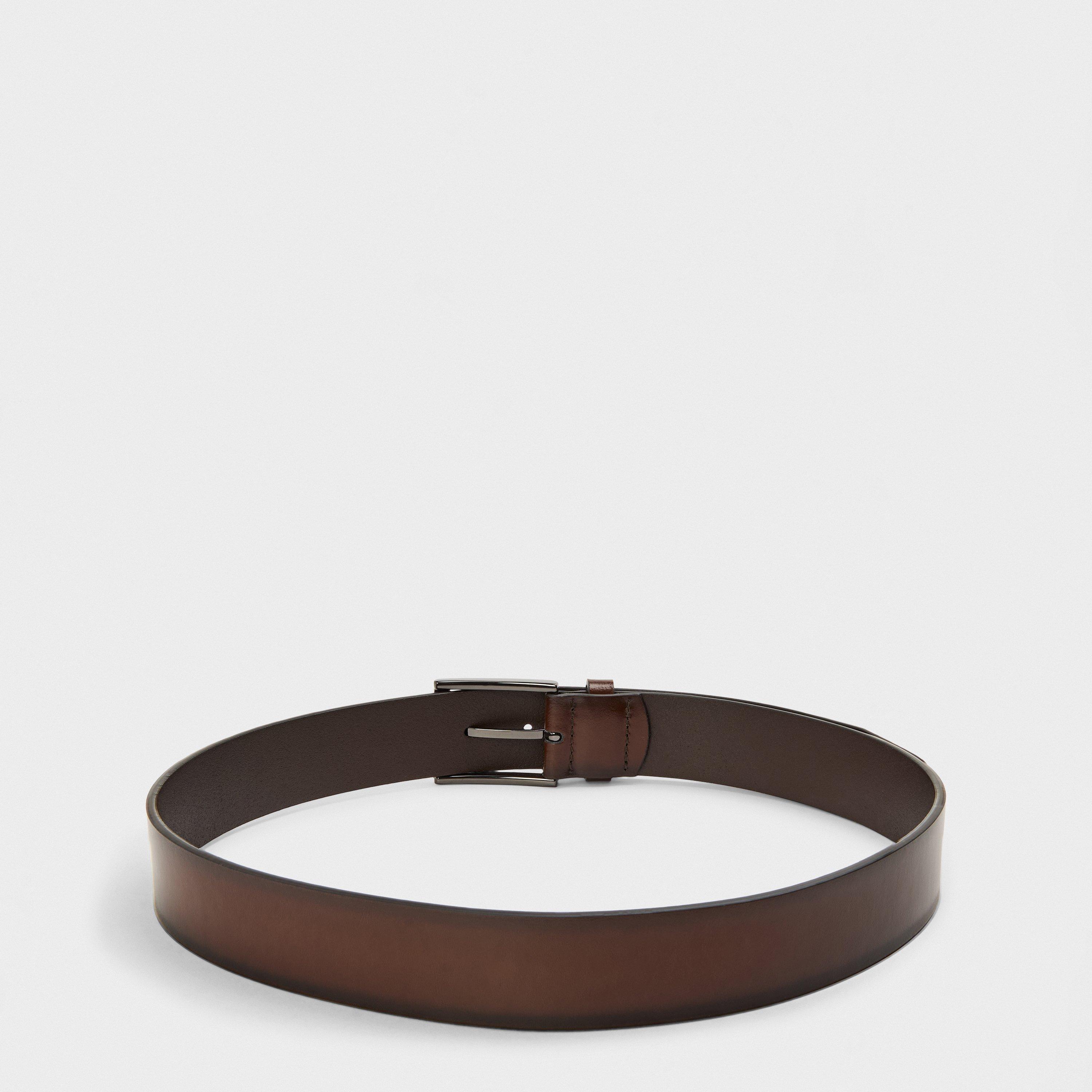 Dark Brown - Boss - Cole-Ant Sz35 10249589 01 Leather Belt Mens - 2