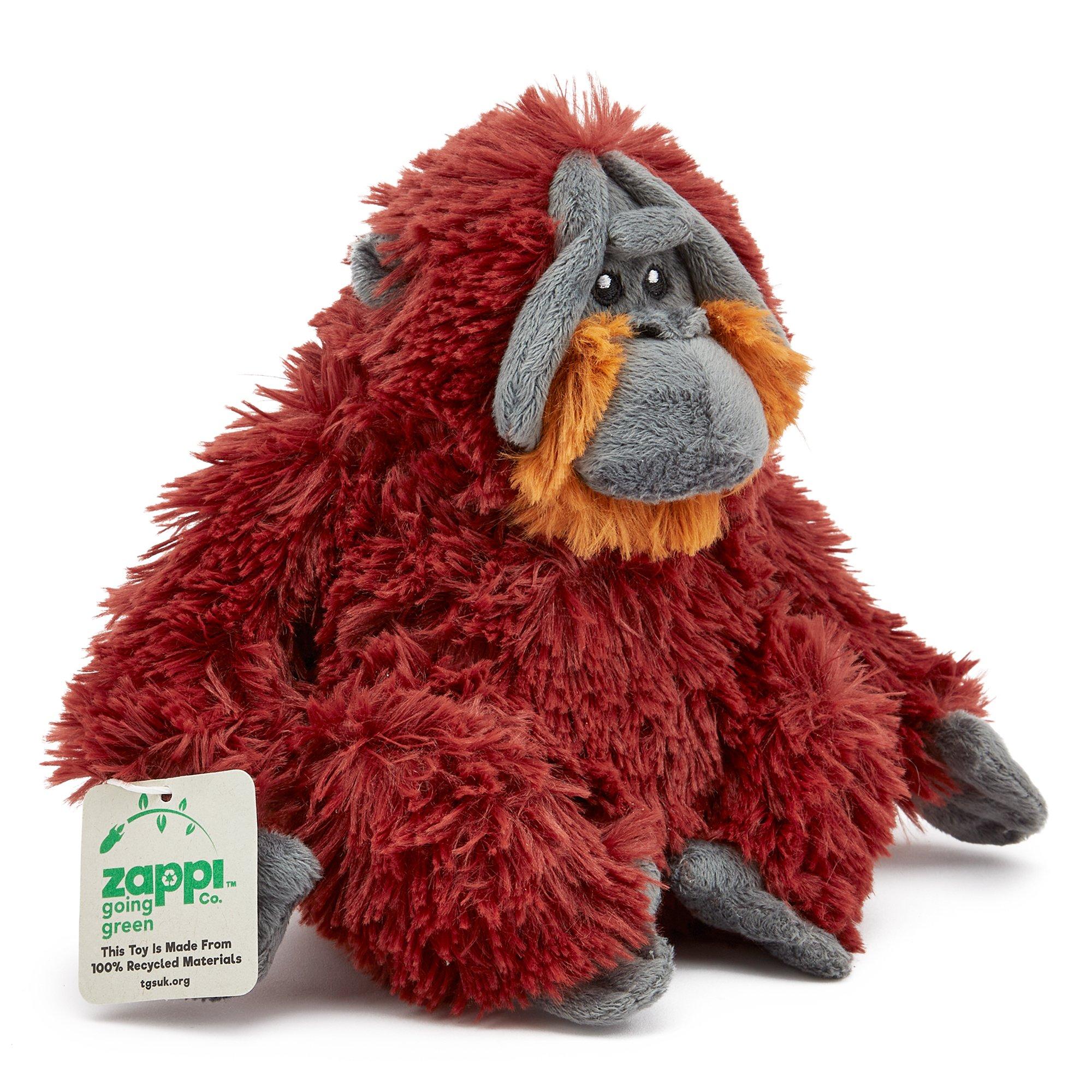 Orange - Zappi Co - Zappi Co Orangutan Soft Toy 23 cm ECO - 5