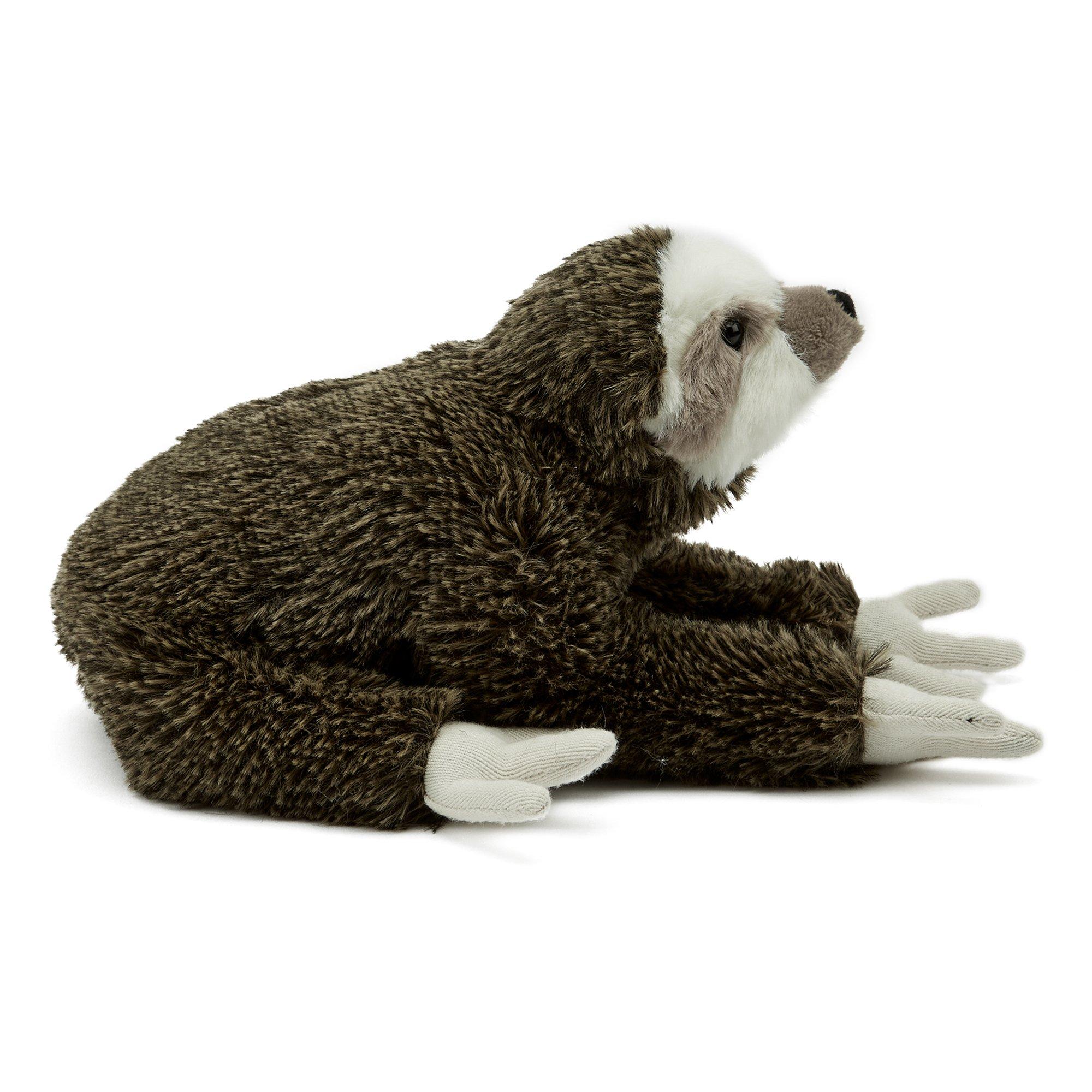 Brown - Zappi Co - Zappi Co Sloth Soft Toy 24 cm ECO - 3