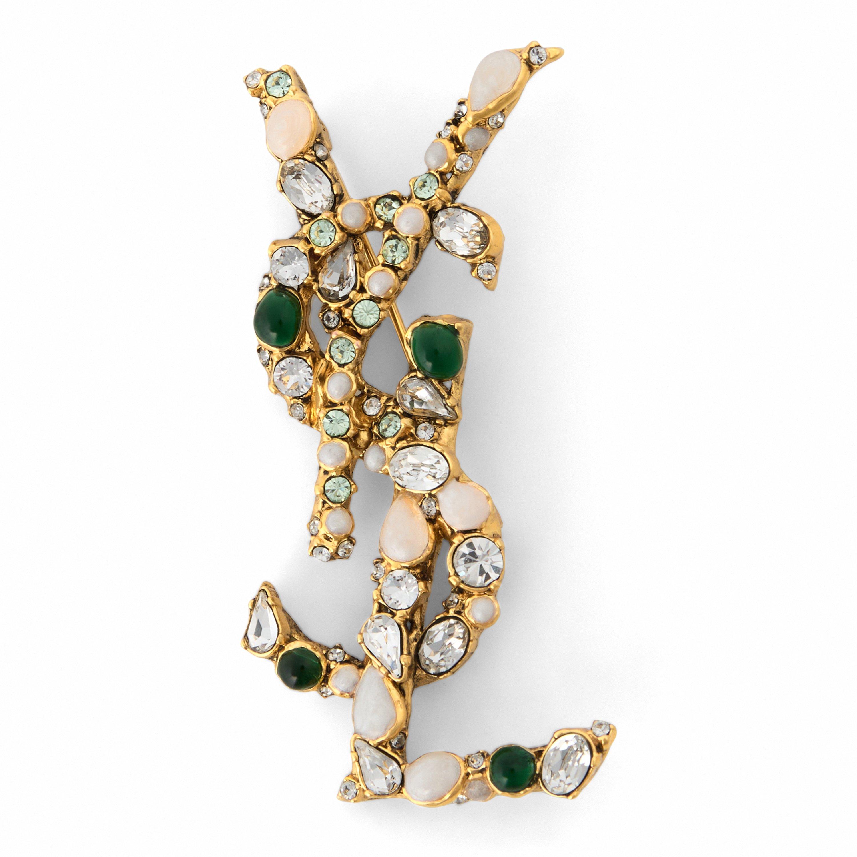 アクセサリー SAINT LAURENT  Brooch Saint Laurent | Women's Crystal Brooch | HARVEY NICHOLS