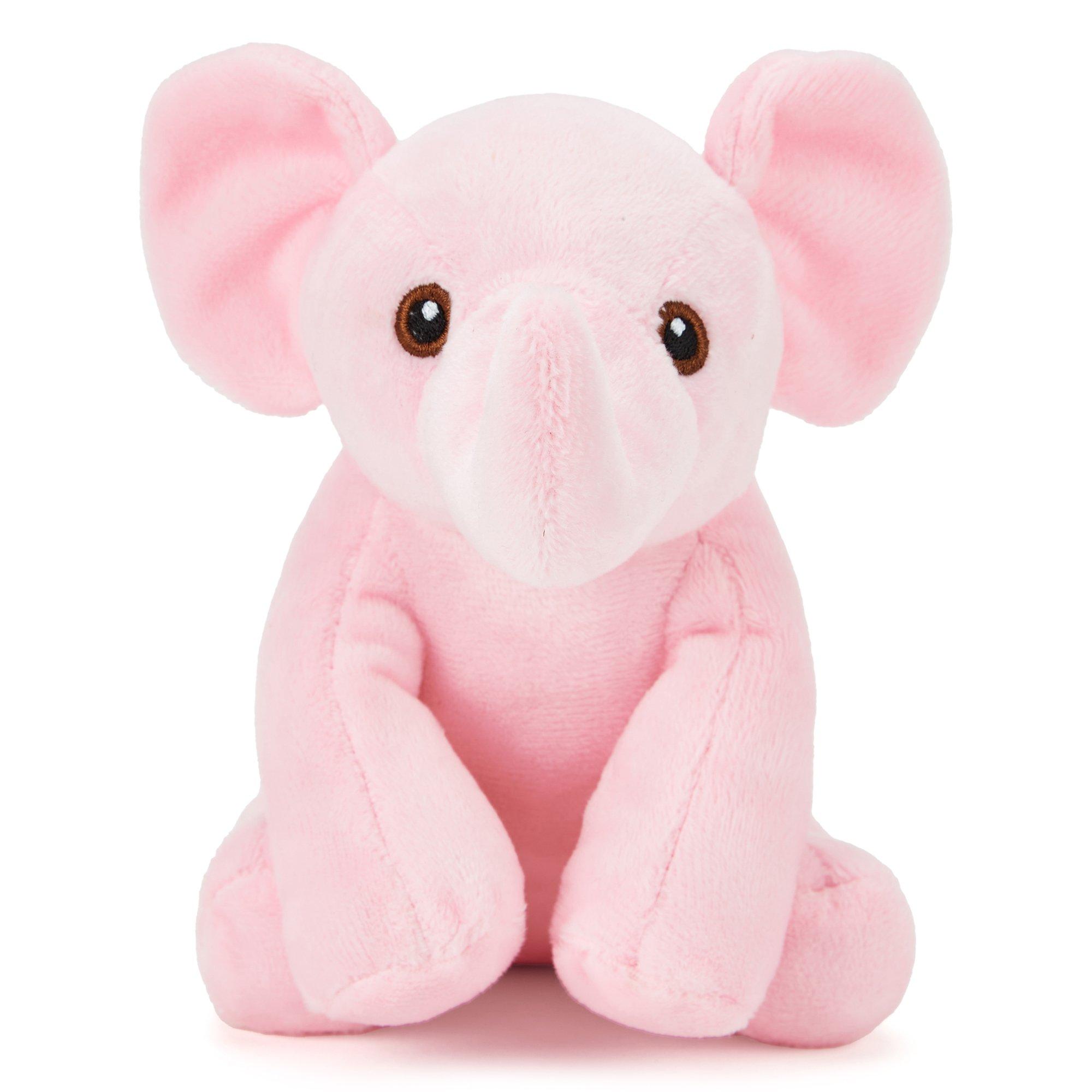 Pink - Zappi Co - Zappi Co Elephant Pink Soft Toy 15 cm ECO - 2