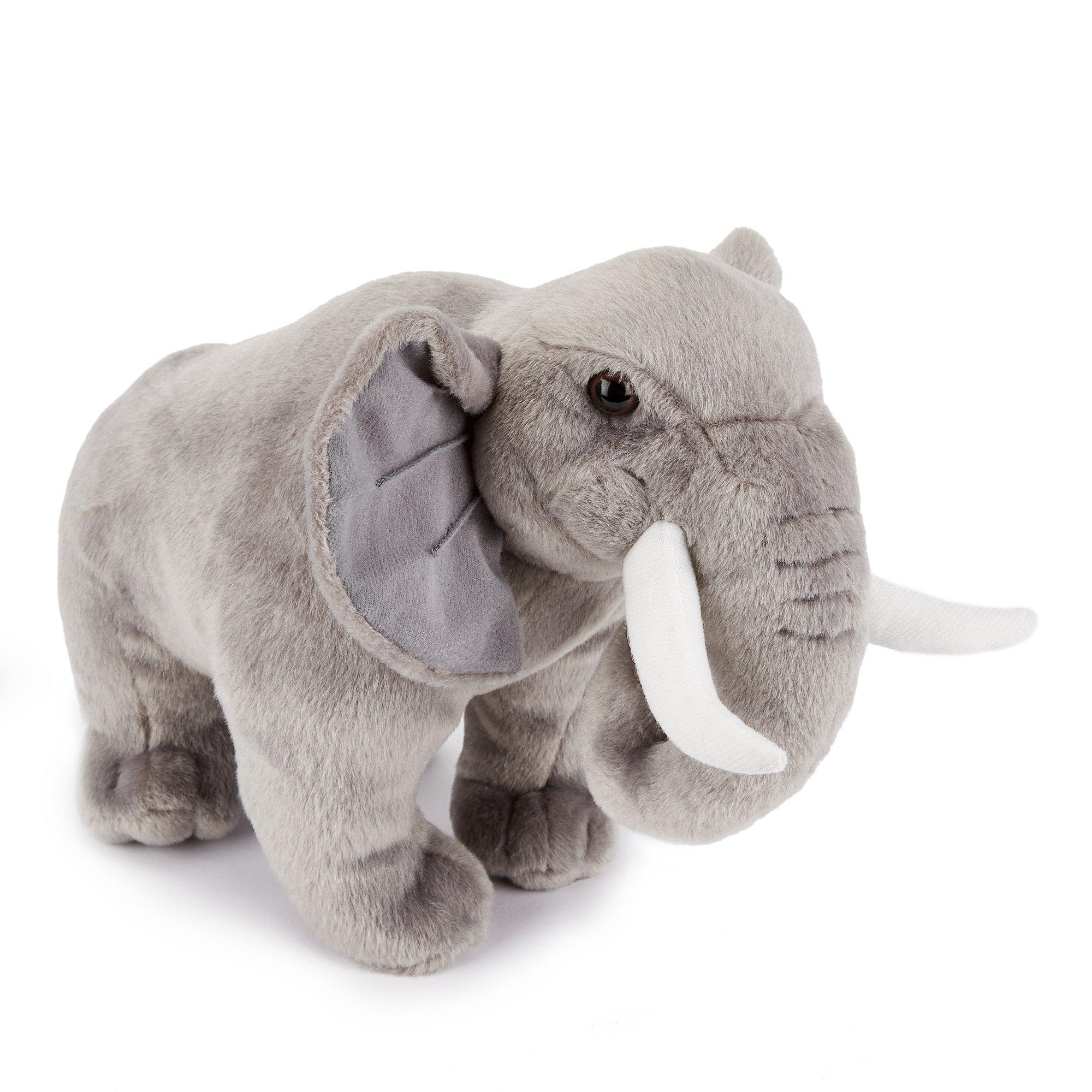 Grey - Zappi Co - Zappi Co Elephant Sof Toy 36 cm - 2