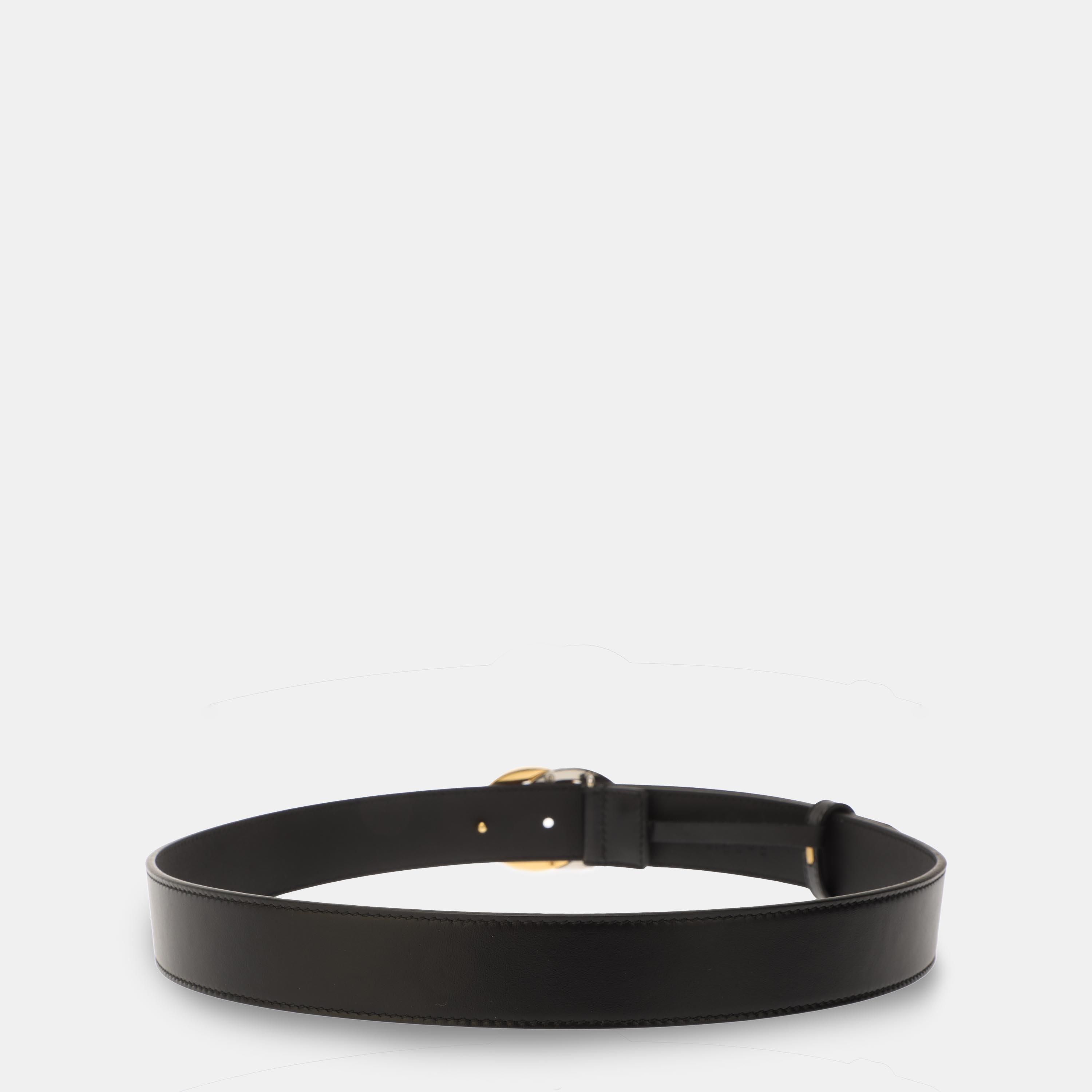 Black - Gucci - Men's Leather Belt - 2