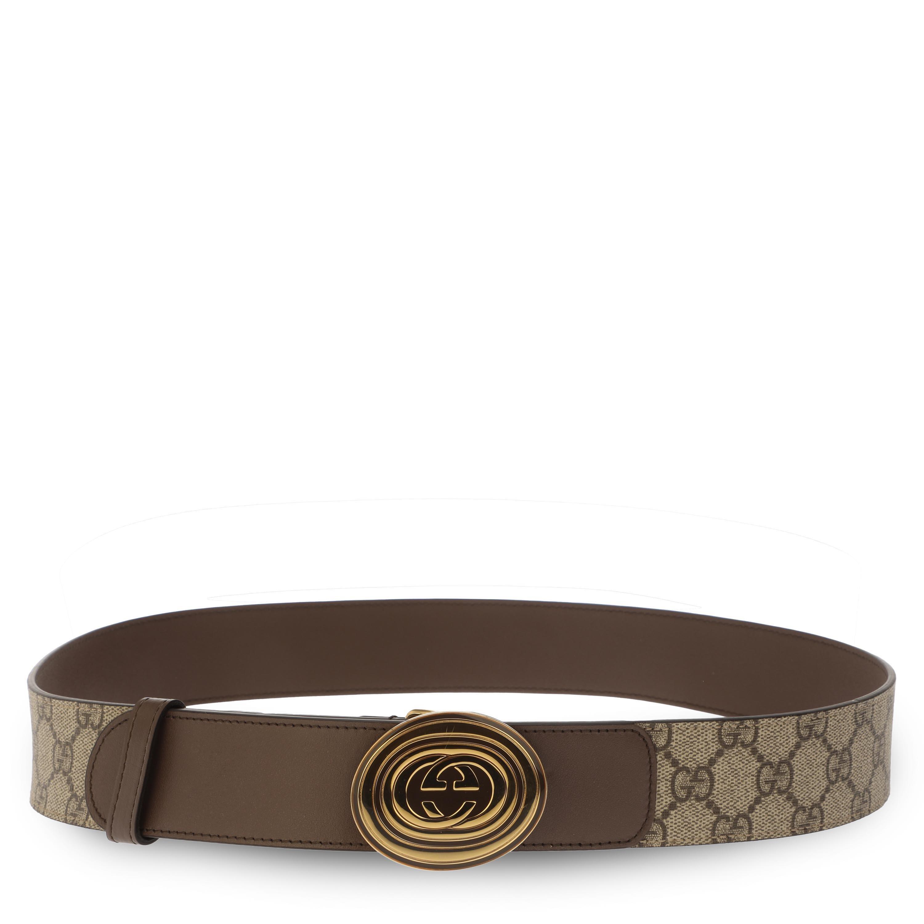 Brwn/Acero - Gucci - Men's Leather Belt - 1