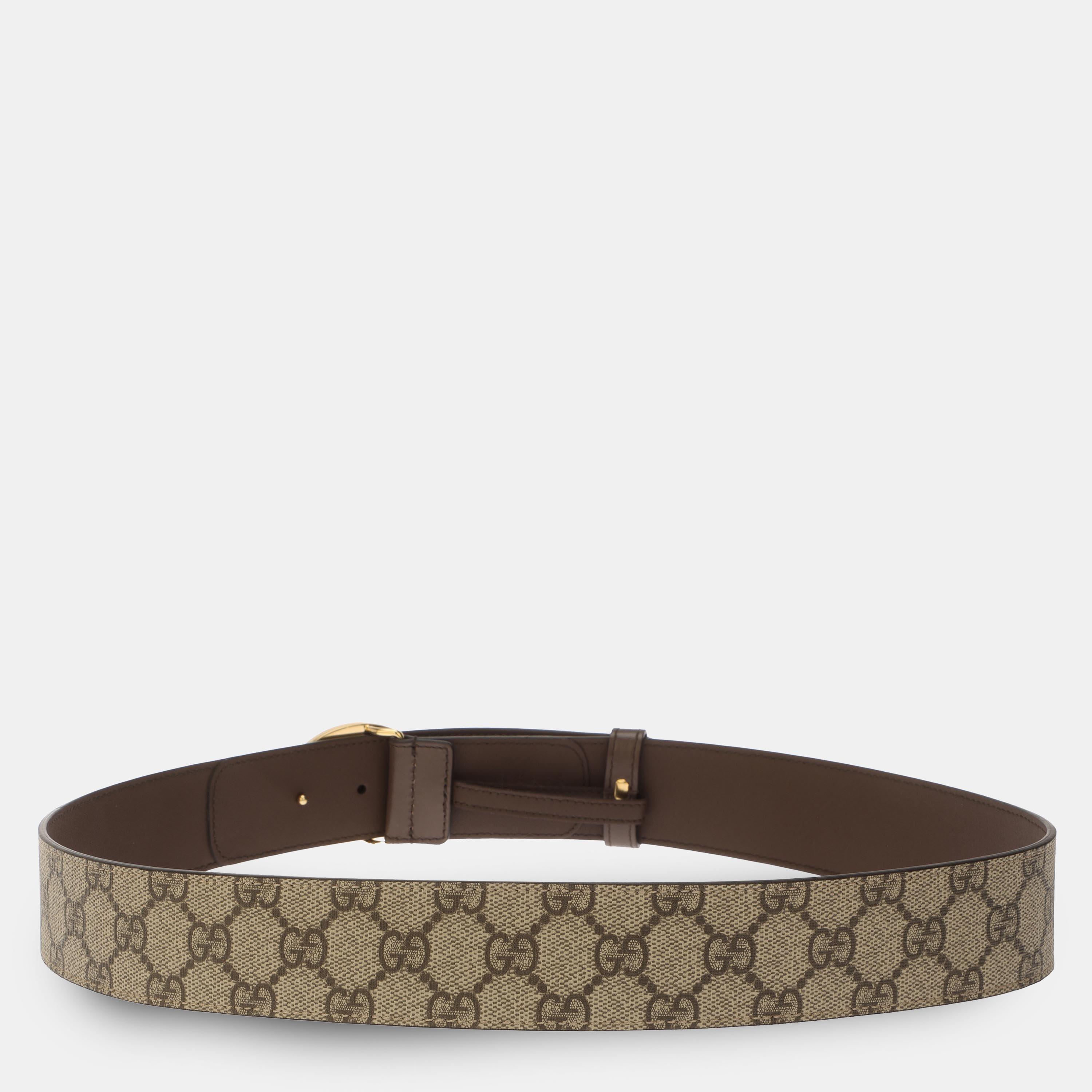 Brwn/Acero - Gucci - Men's Leather Belt - 2