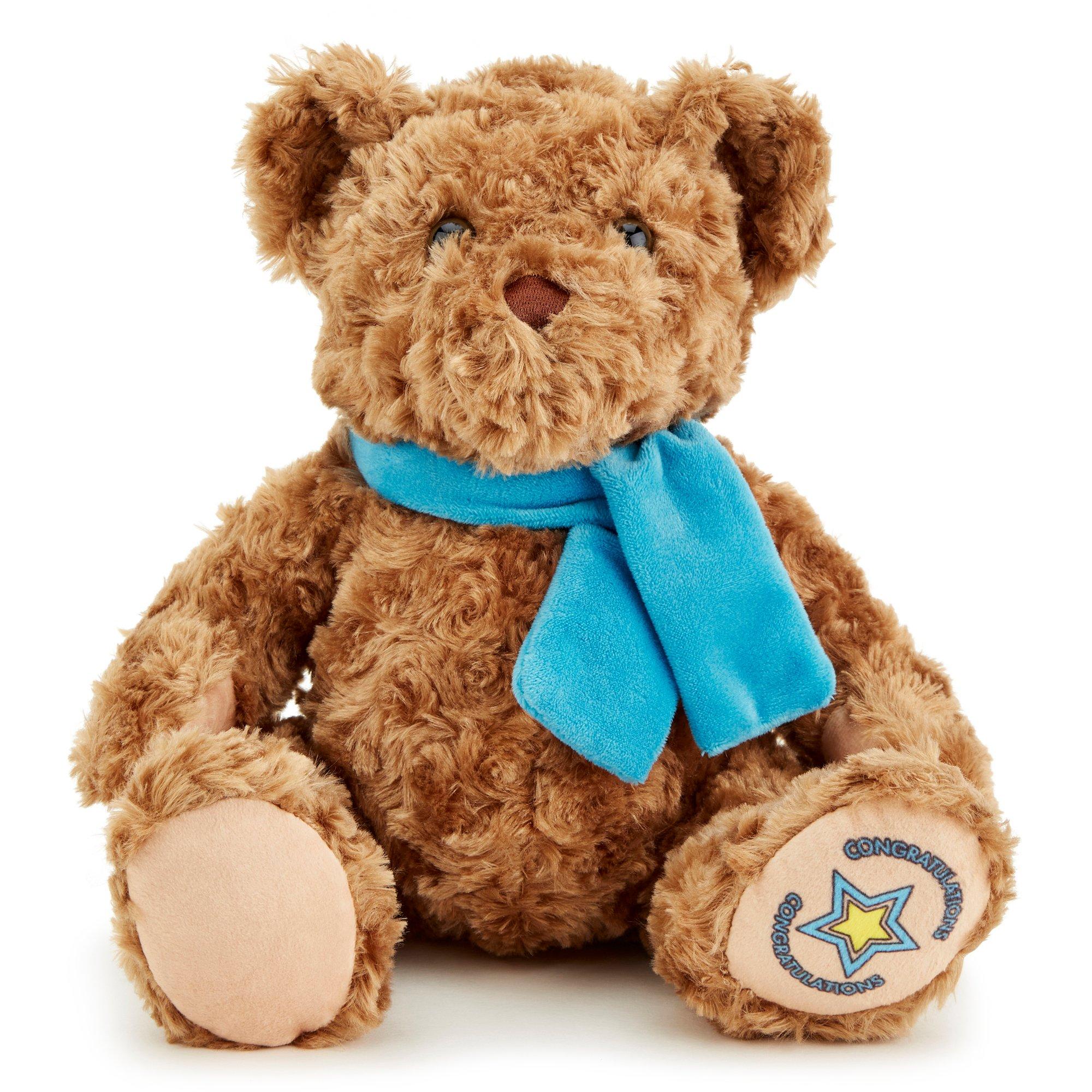 Brown - Zappi Co - Team Zappi Co Congratulations Classic Bear Soft Toy 25 cm - 1