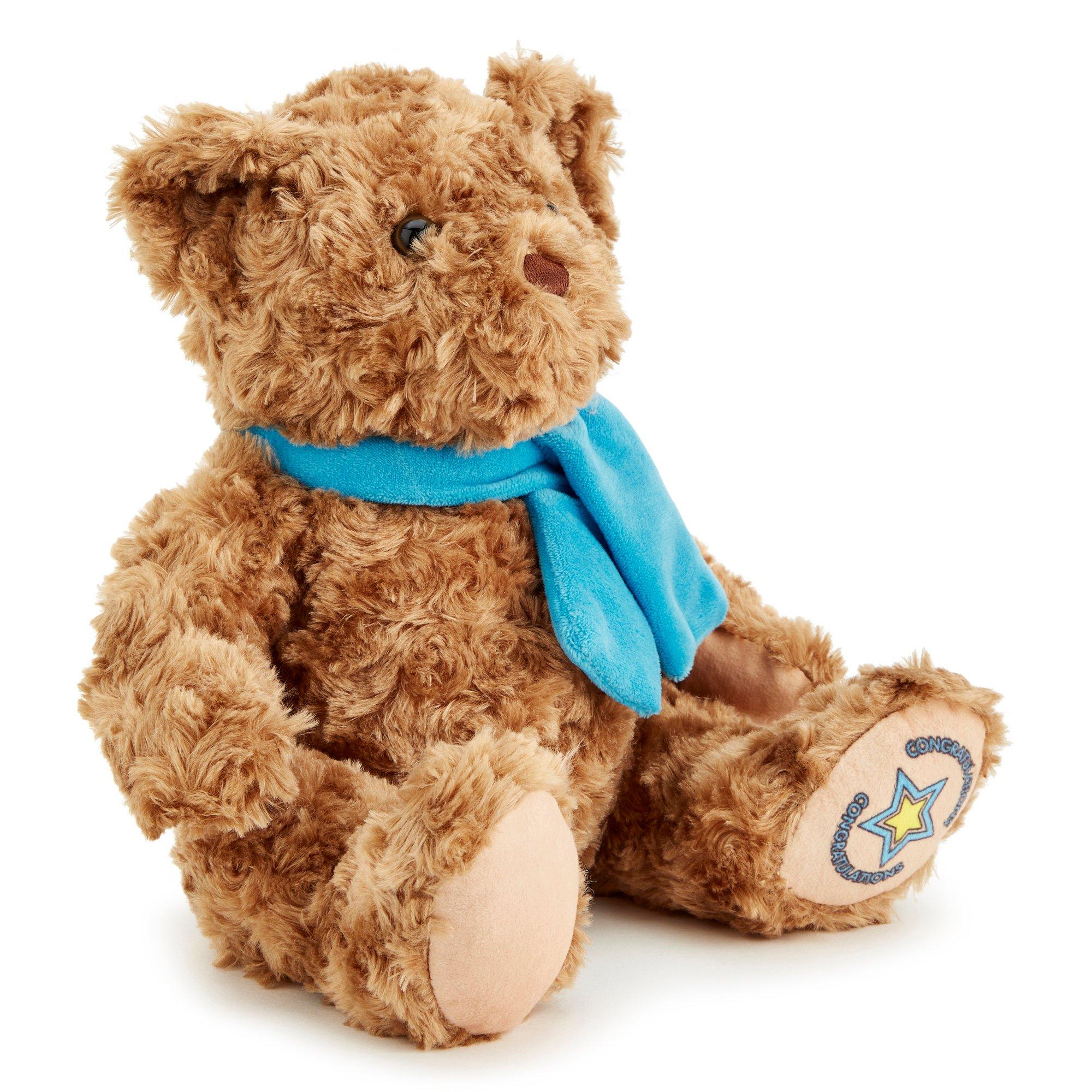 Brown - Zappi Co - Zappi Co Congratulations Classic Bear Soft Toy 25 cm - 2