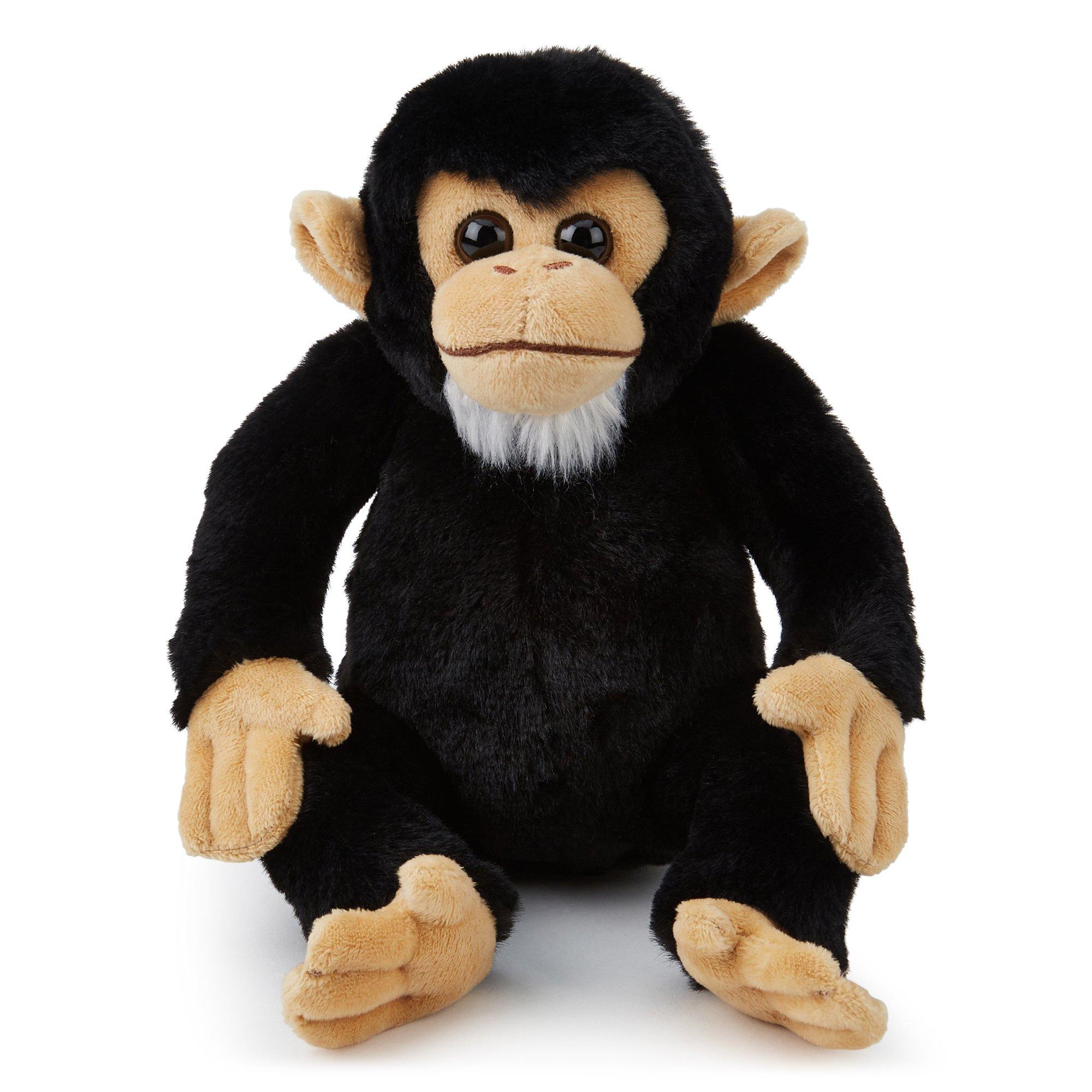 Black - Zappi Co - Zappi Co Chimpanzee Soft Toy 20 cm ECO - 2