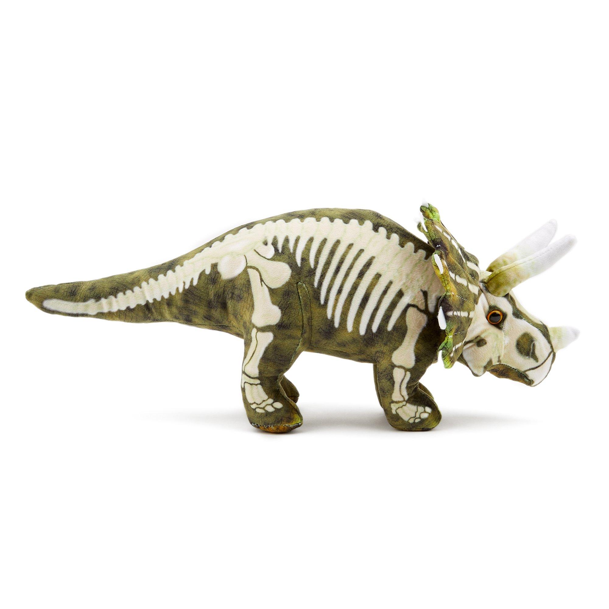 Multi - Zappi Co - Zappi Co Triceratops Skeleton Soft Toy 38 cm - 3