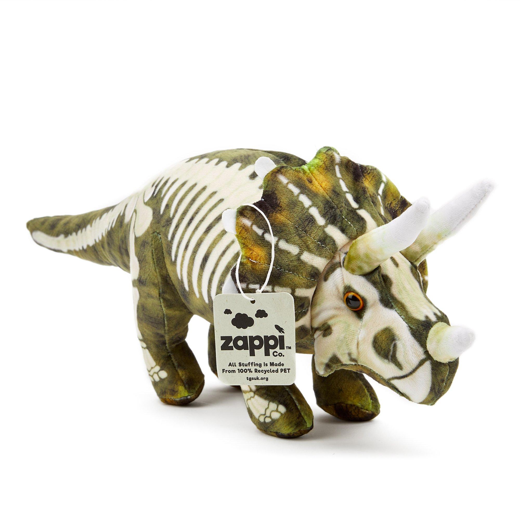 Multi - Zappi Co - Zappi Co Triceratops Skeleton Soft Toy 38 cm - 5