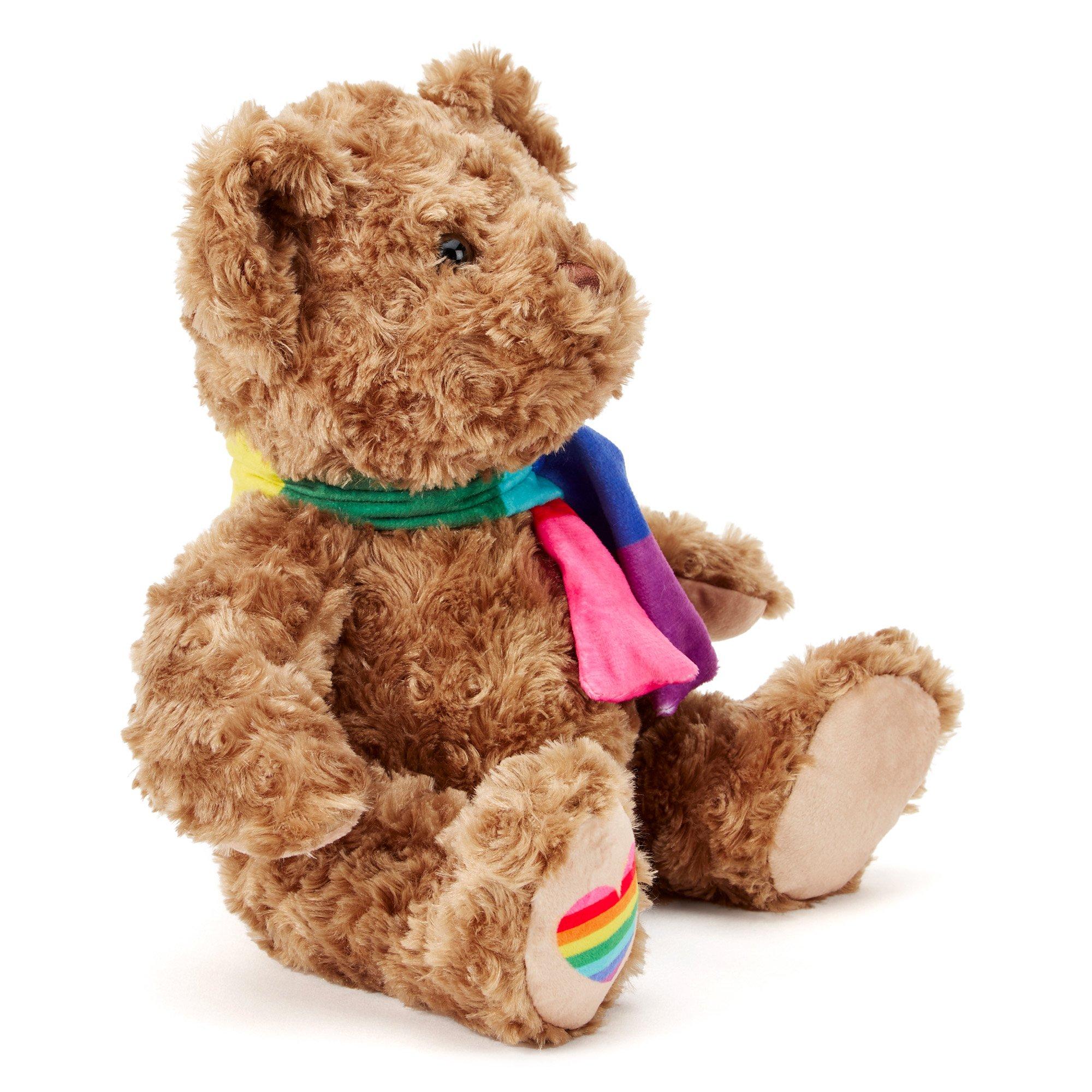 Brown - Zappi Co - Zappi Co Pride Classic Bear Soft Toy 25 cm - 2
